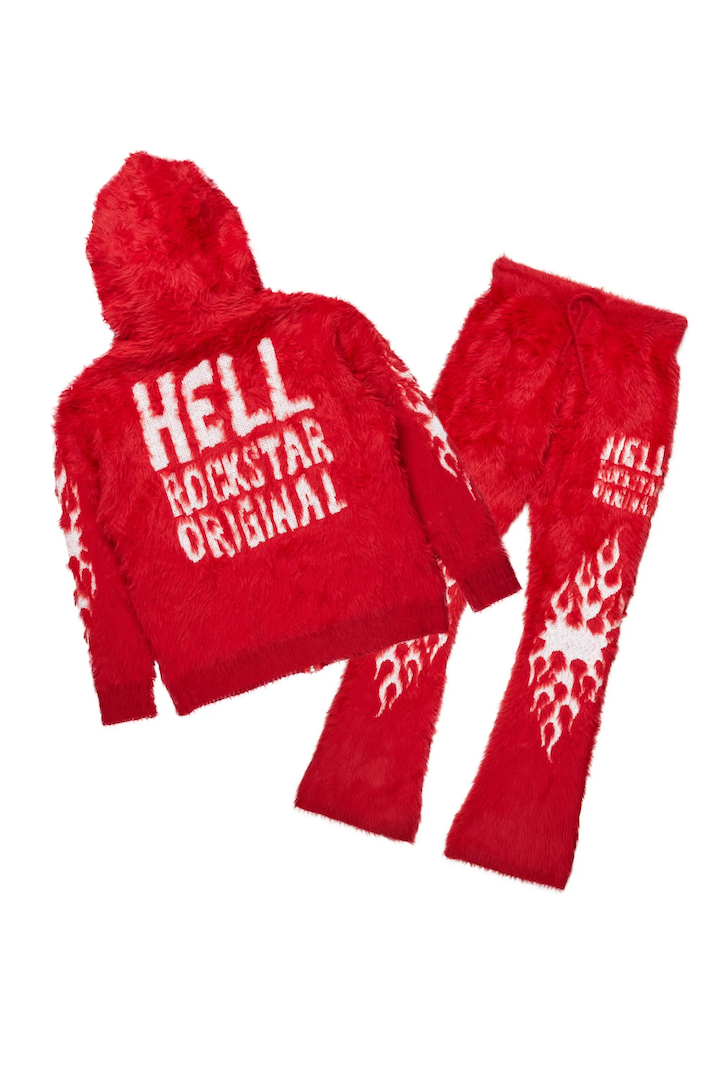 Men’s Red 2-Piece Tracksuits