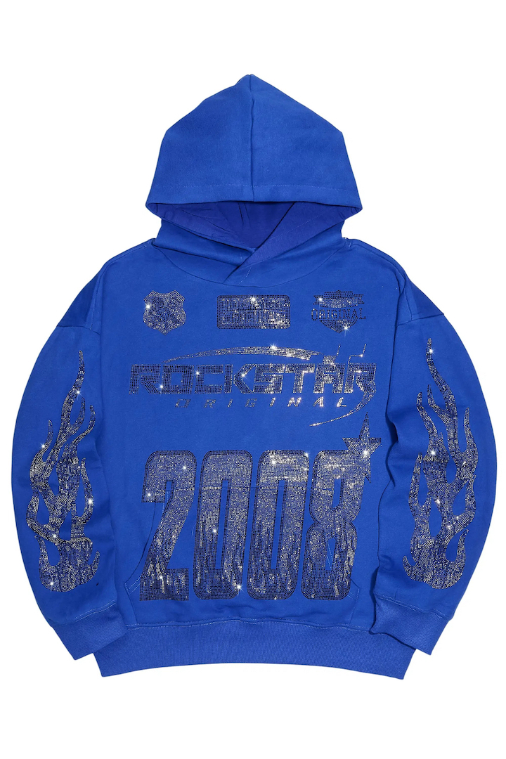 Shop Men’s Blue Graphic Hoodies