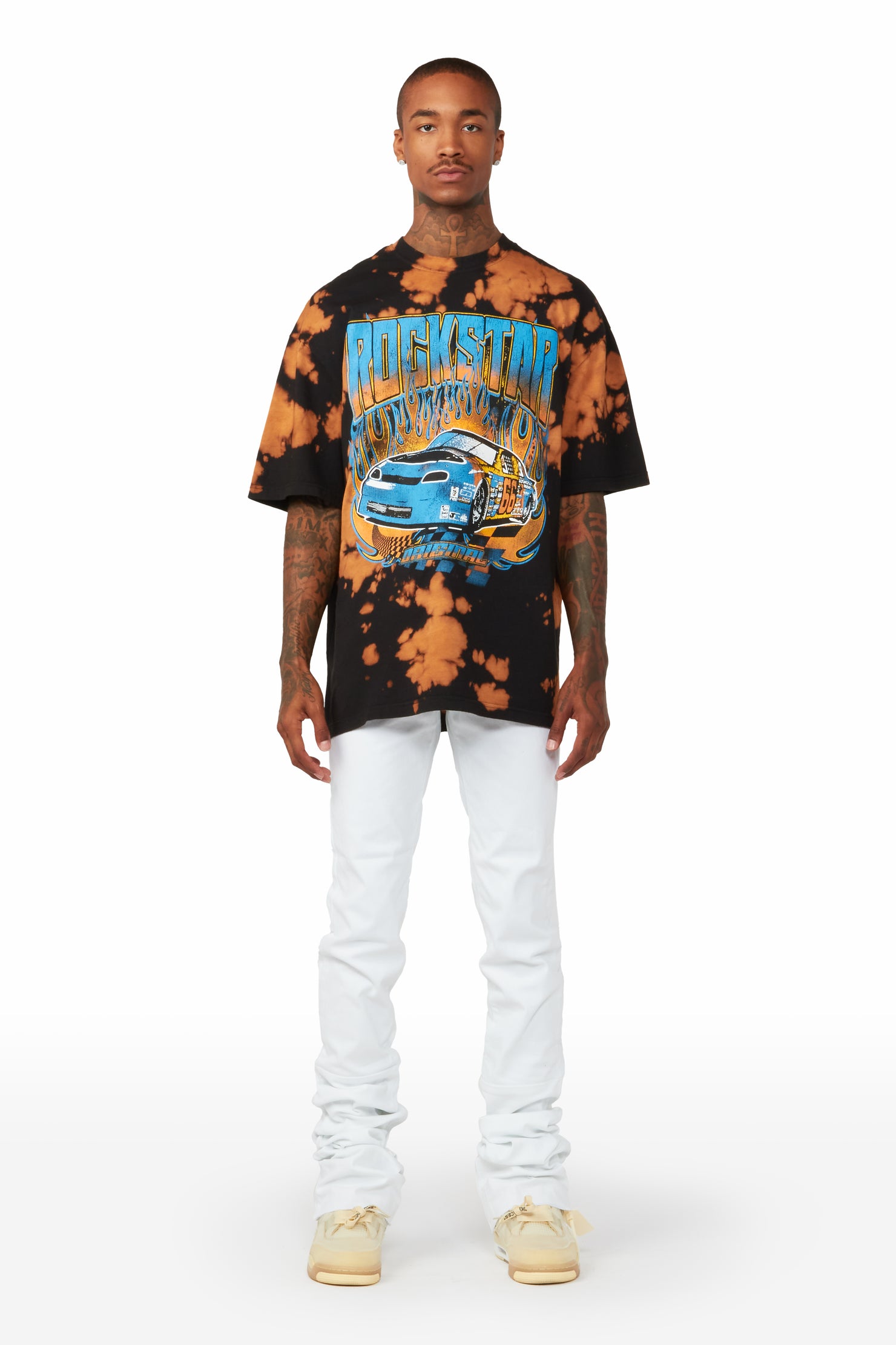 Burnheart Acid Black Oversize T-shirt