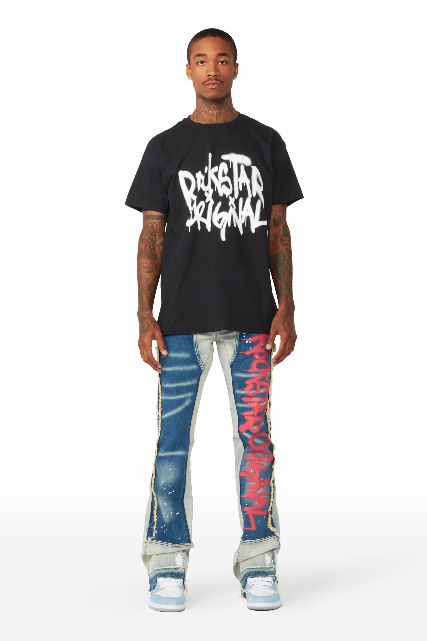 Nytron Black Graphic T-Shirt