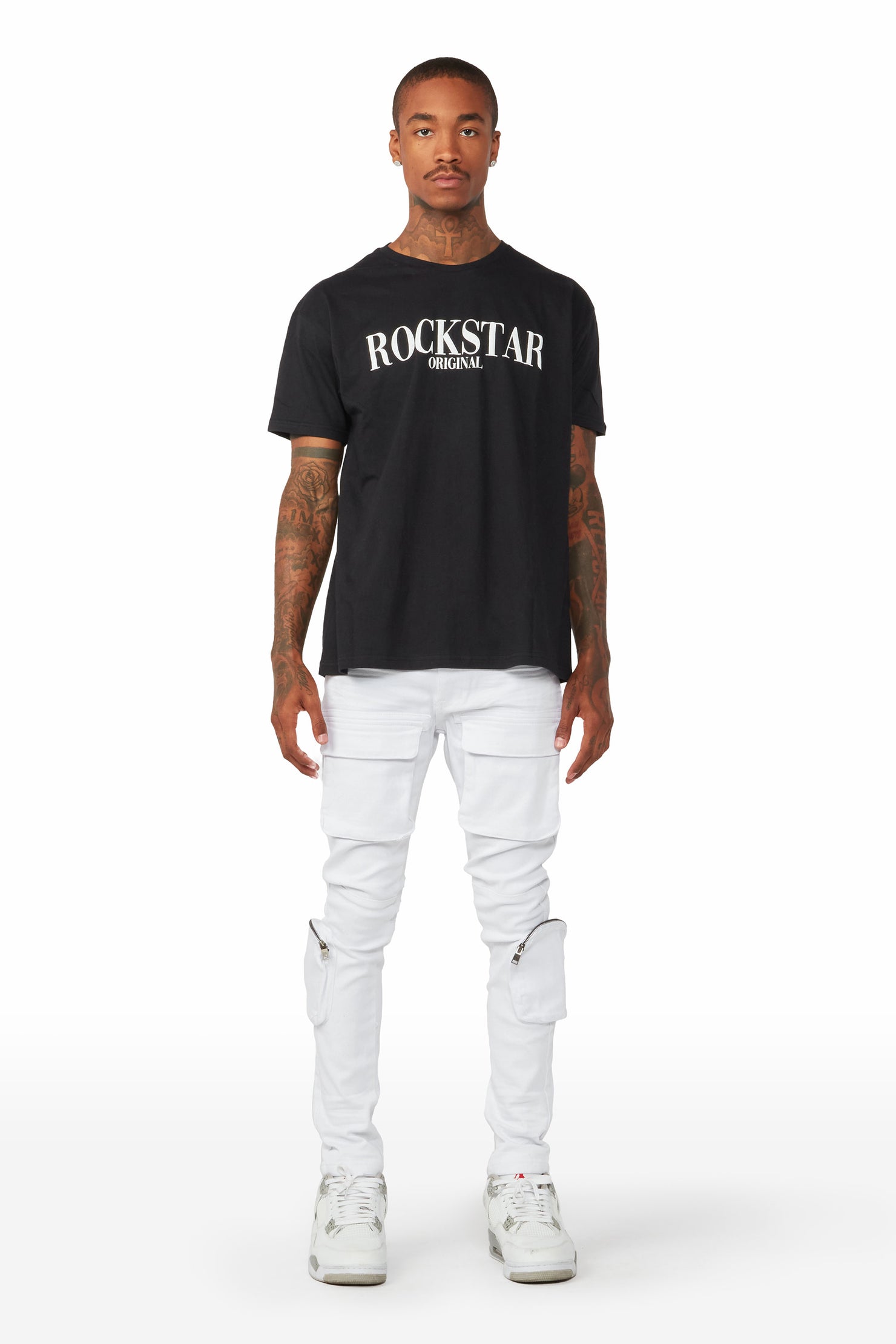 Andre White Cargo Jean