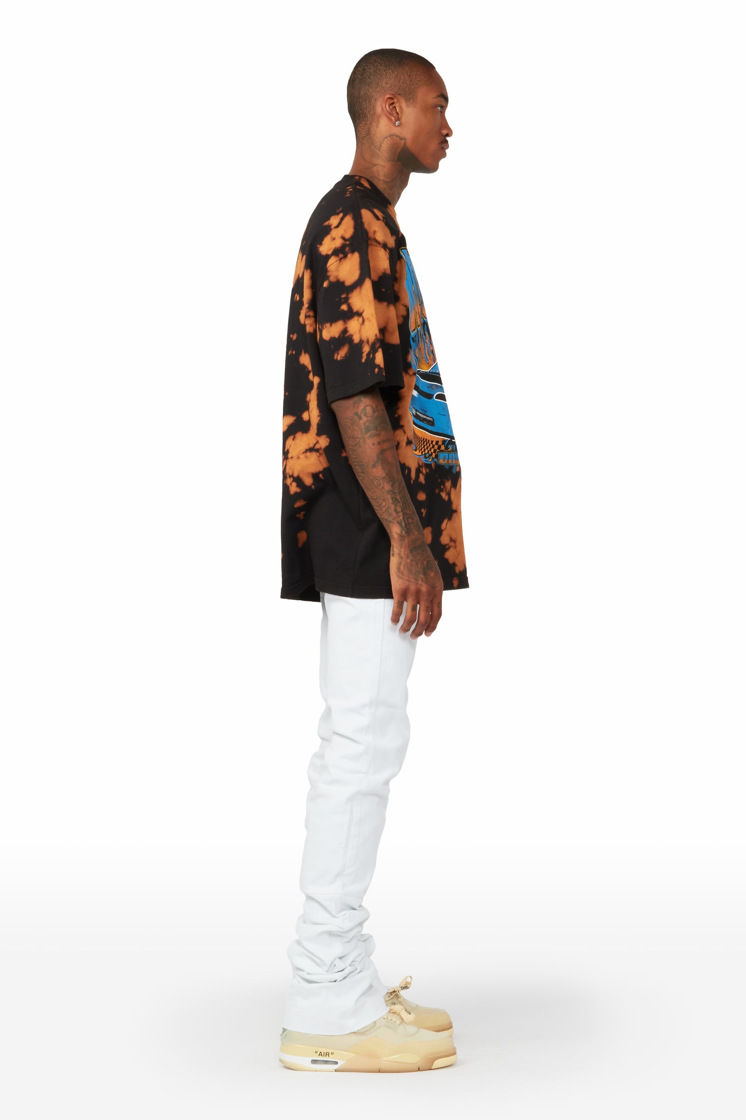 Burnheart Acid Black Oversize T-shirt