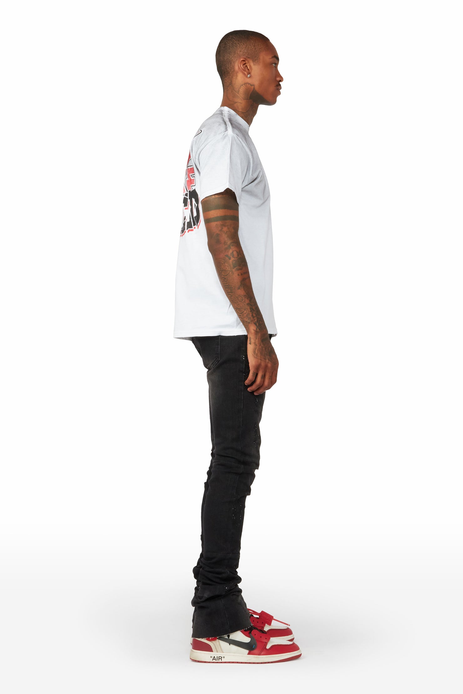 Fuhkt White Graphic T-Shirt