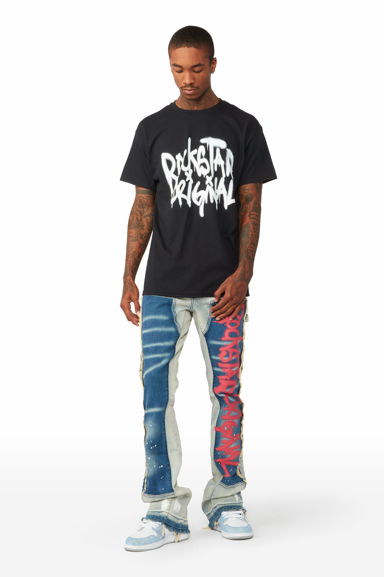 Nytron Black Graphic T-Shirt