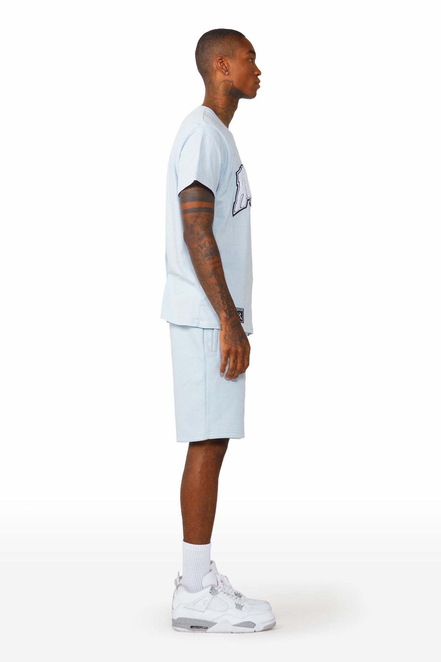 Cameron Baby Blue T-Shirt/Short Set