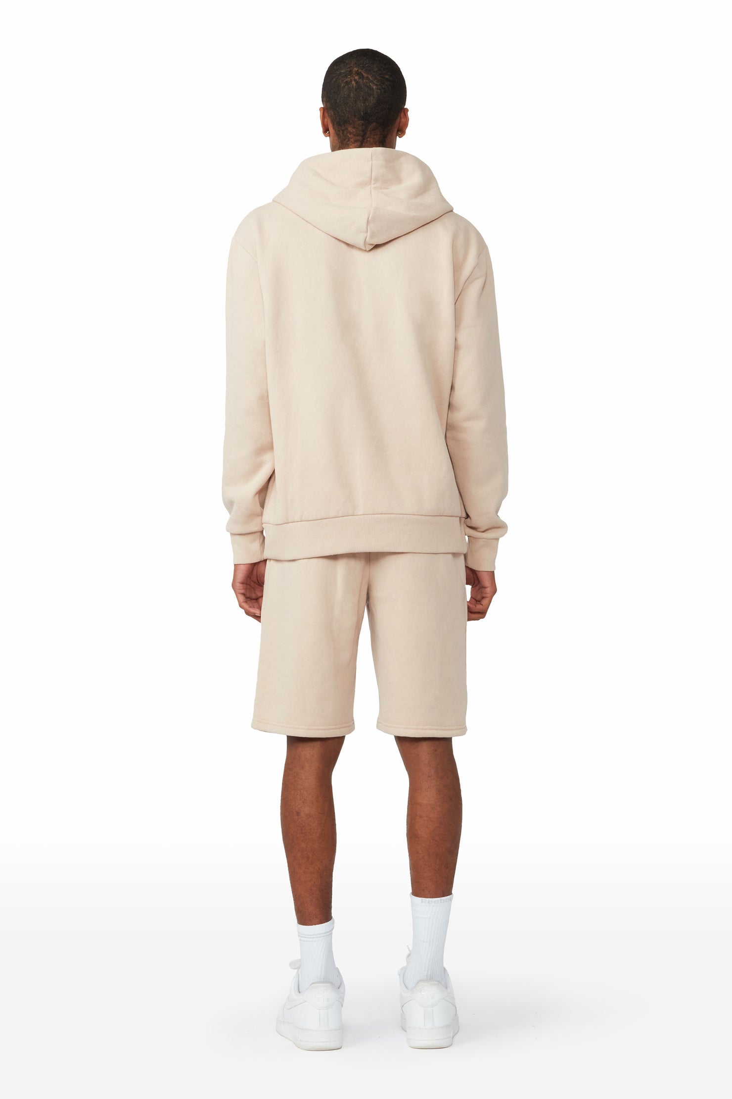 Octavio Taupe Hoodie Short Set