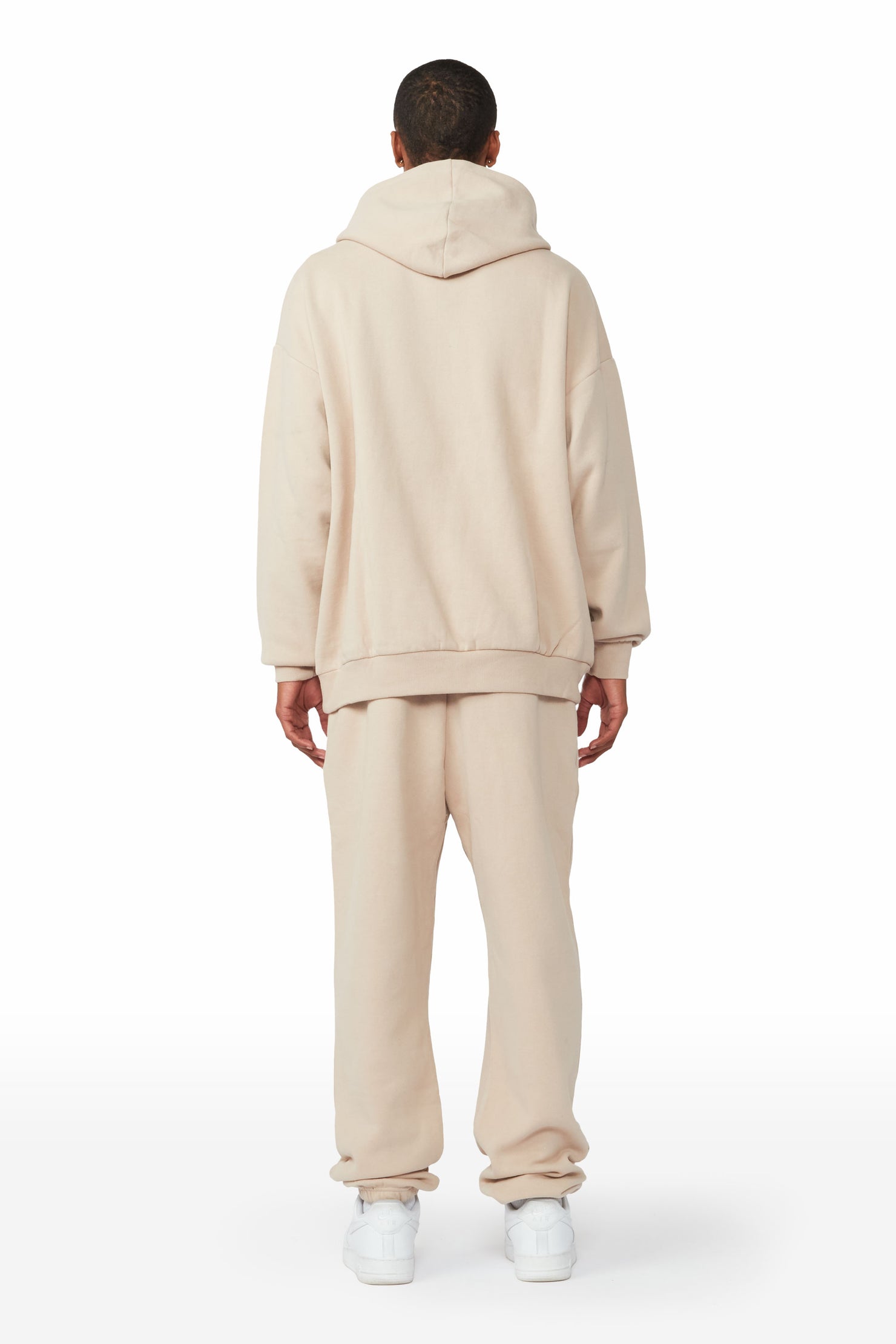 Ishaan Beige Hoodie Trackset