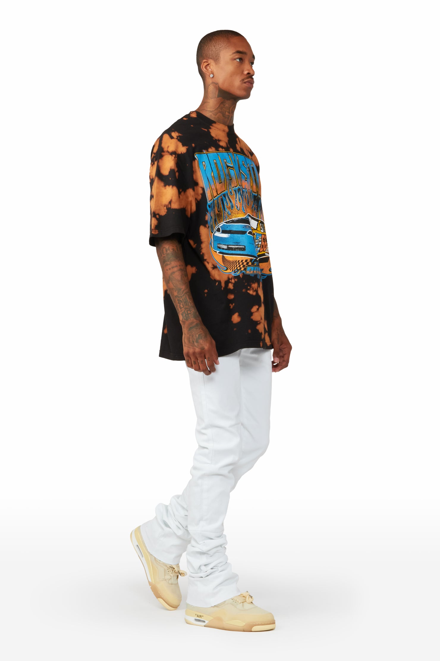 Burnheart Acid Black Oversize T-shirt