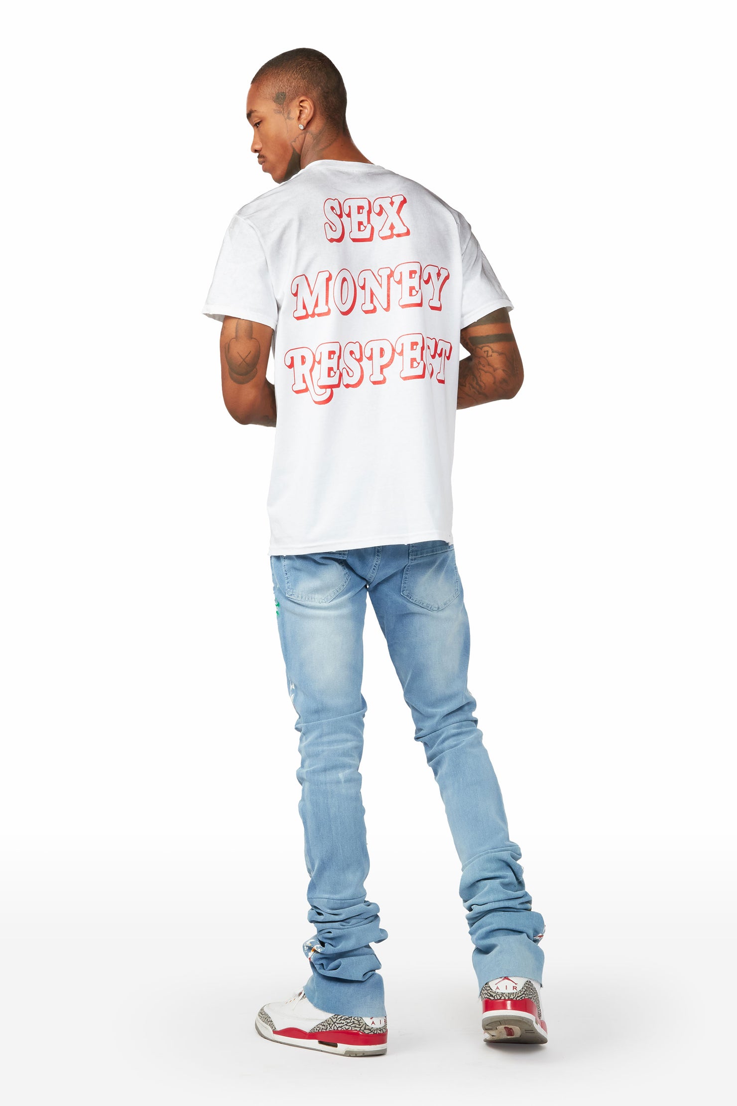 Seedee White Graphic T-Shirt