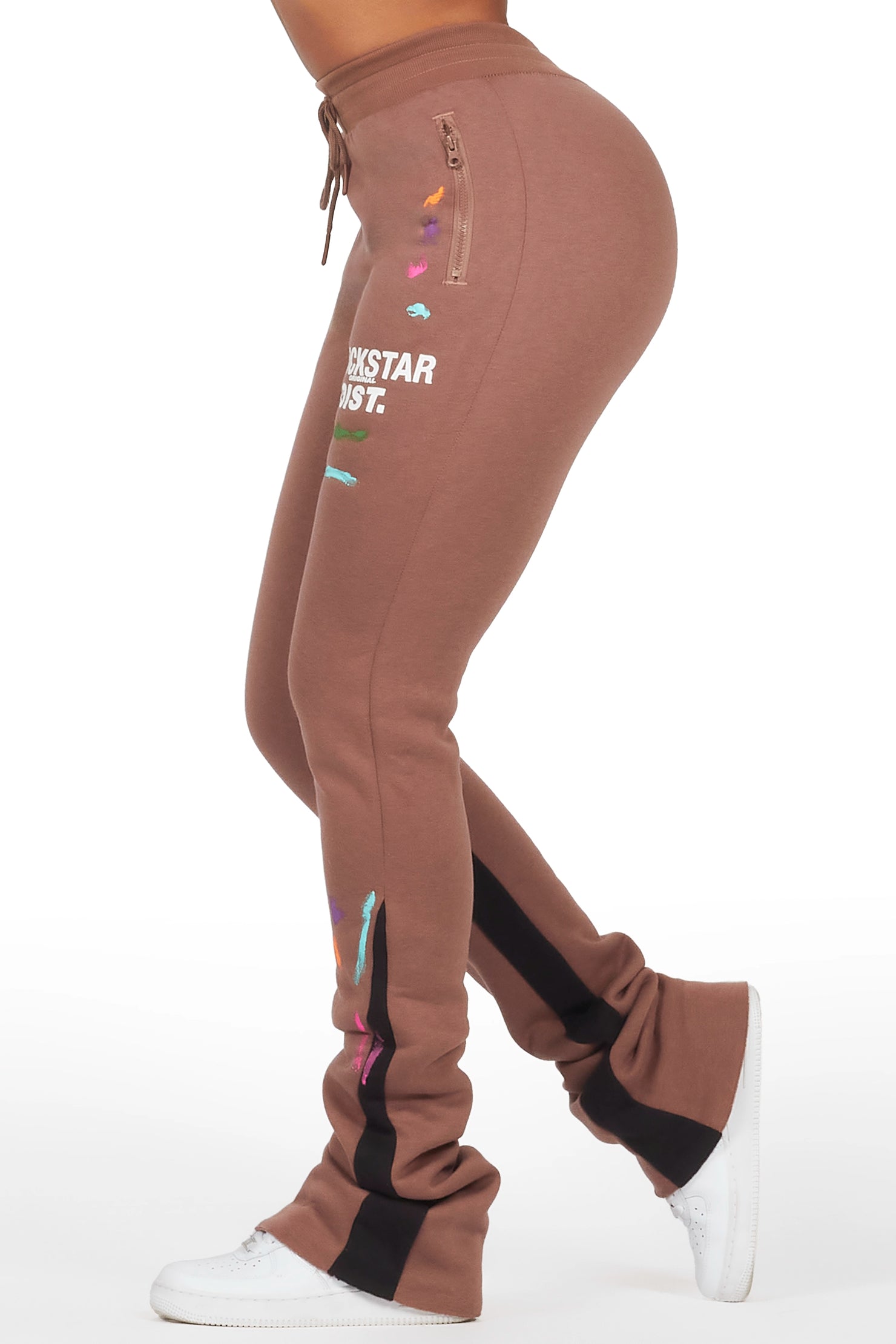 Karenthia Mocha Stacked Flare Pant