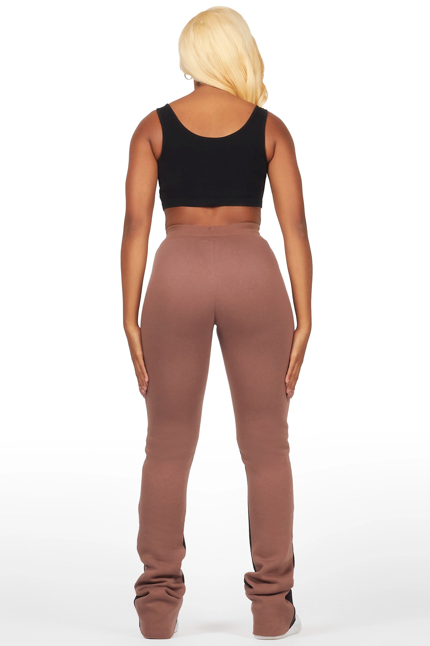 Karenthia Mocha Stacked Flare Pant