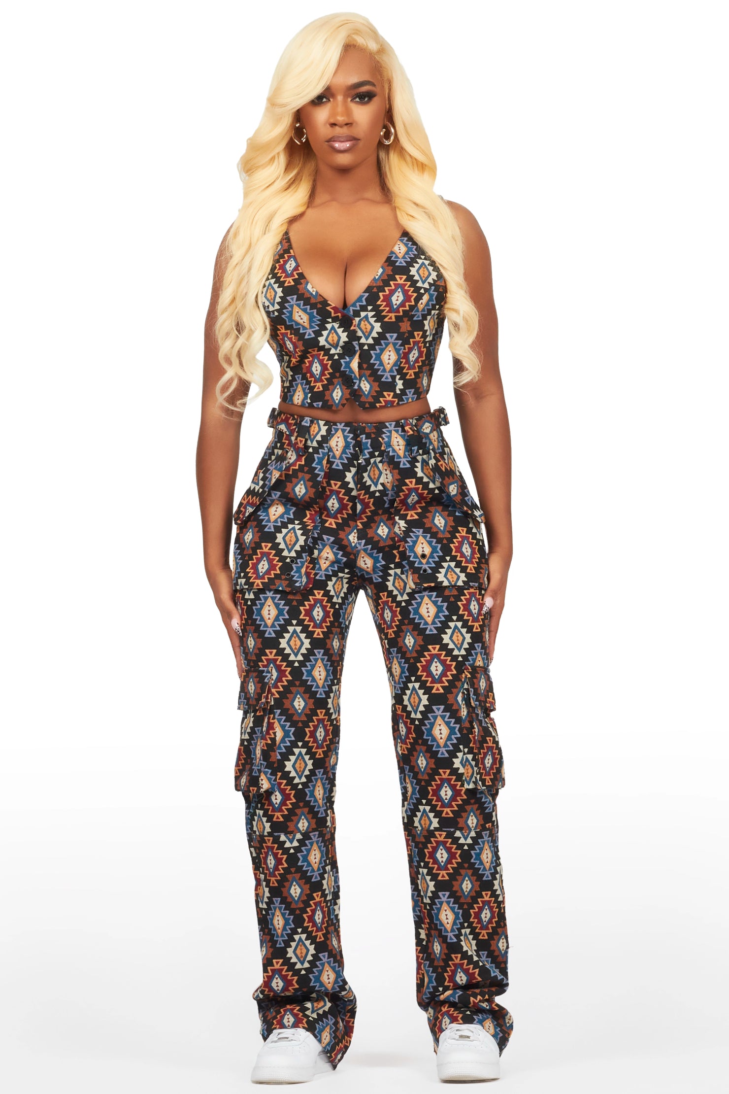 Andraila Black Tapestry Vest