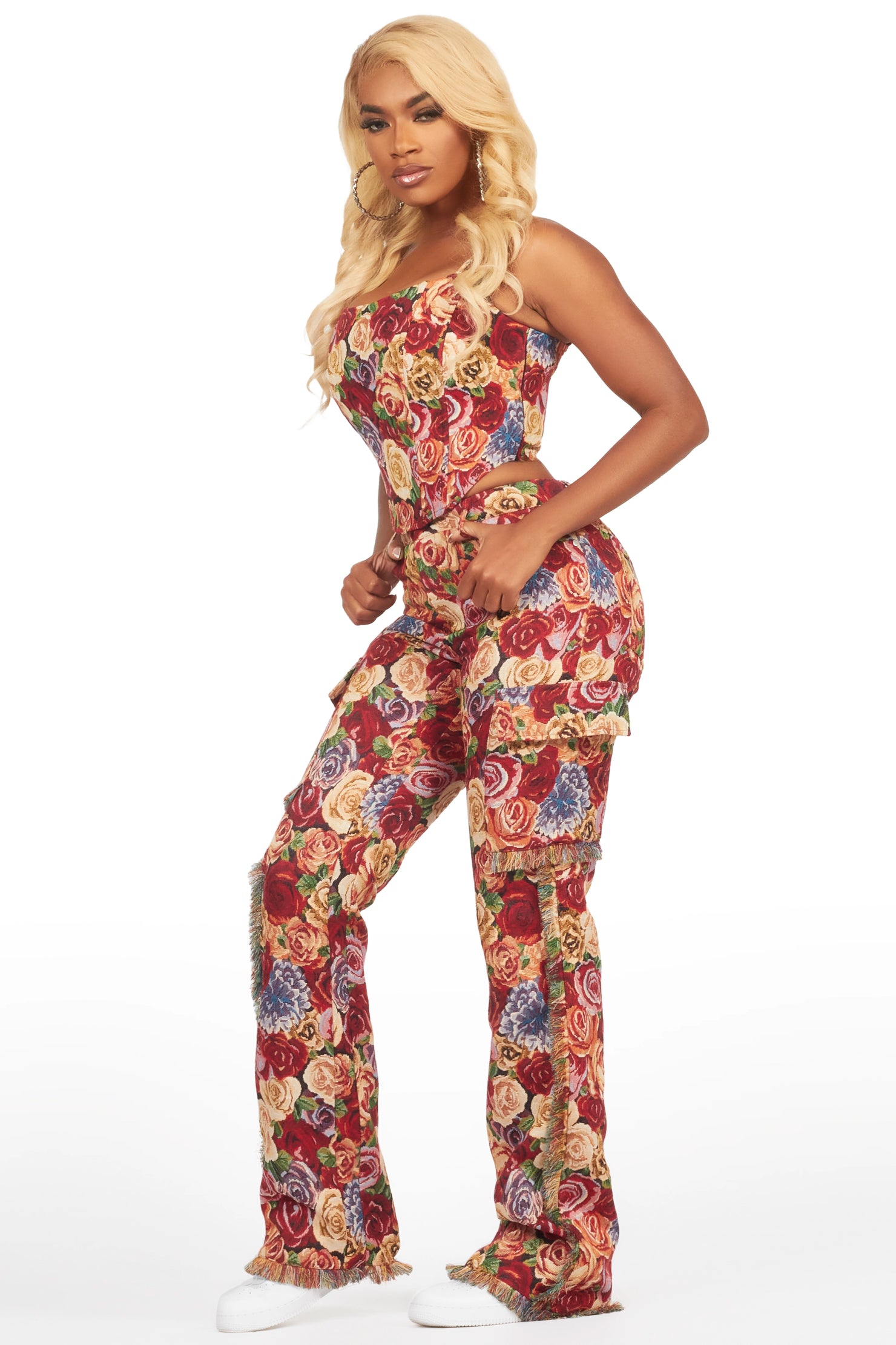 Darresha Red Tapestry Corset