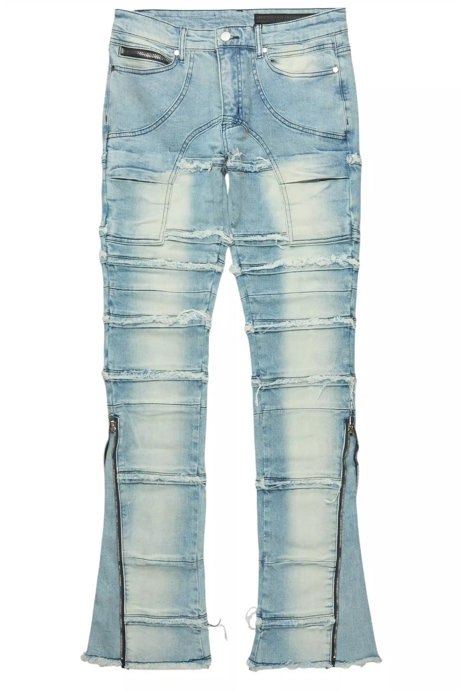 Horado Light Blue Wash Stacked Flare Jean