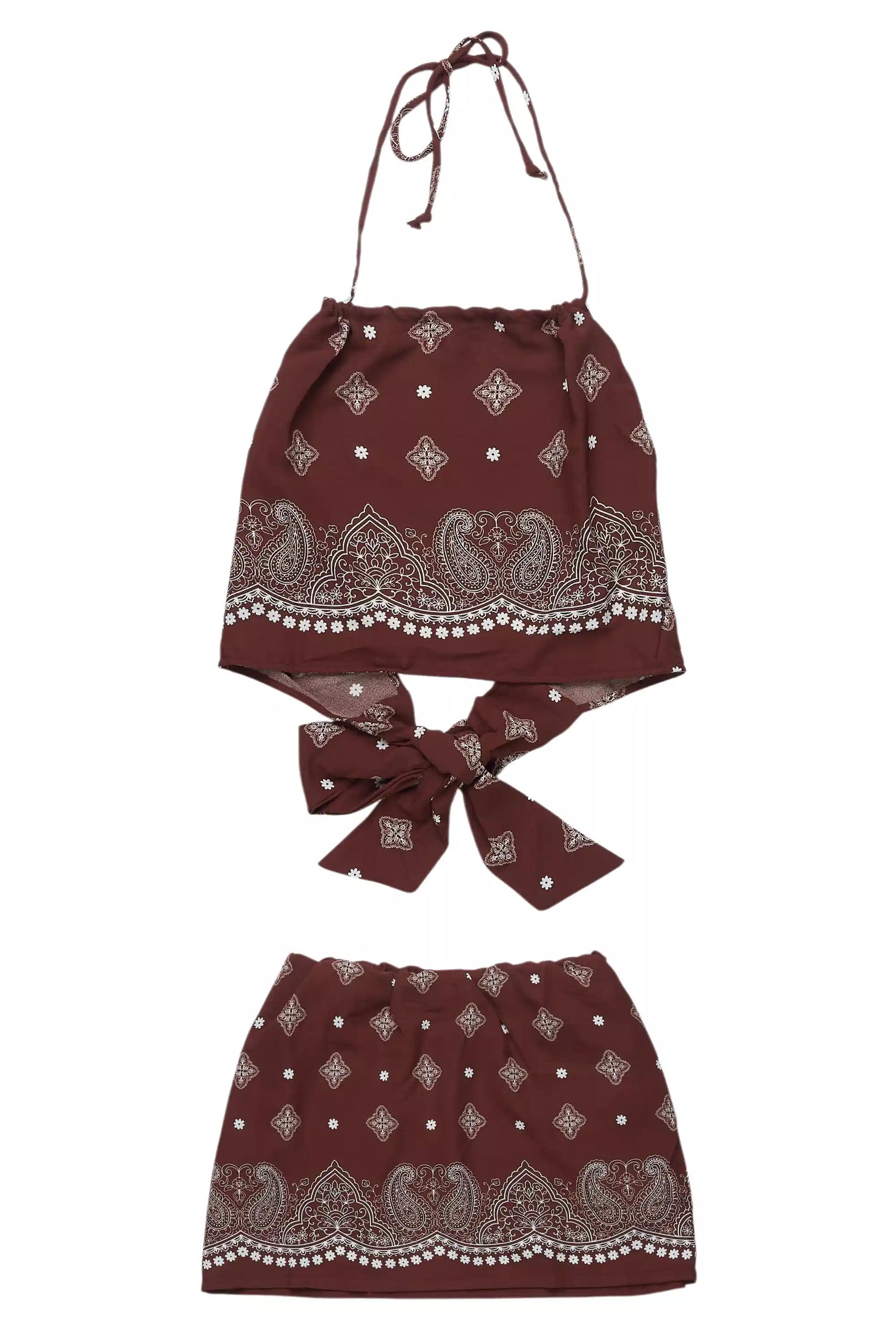 Jakarri Brown Skirt Set