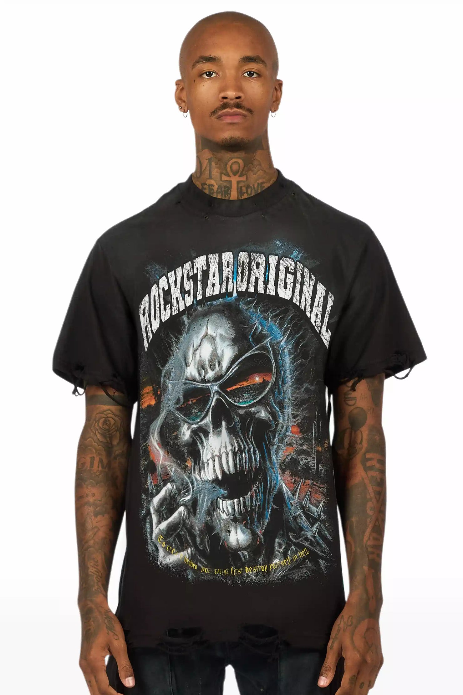 Slate Black/Multi Oversized Graphic T-Shirt