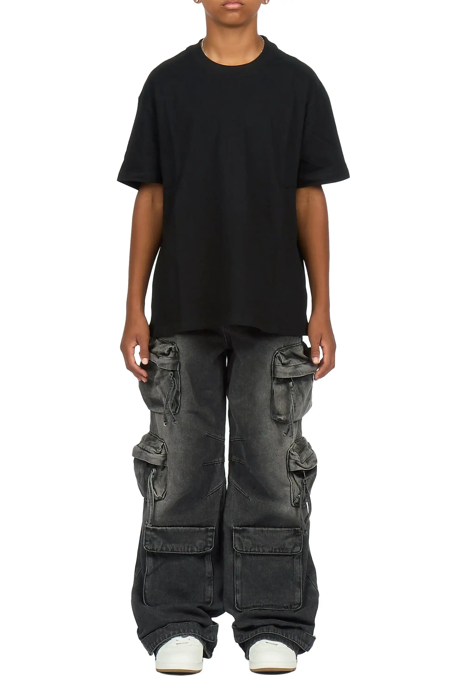 Boys Lenz Black Baggy Fit Jean