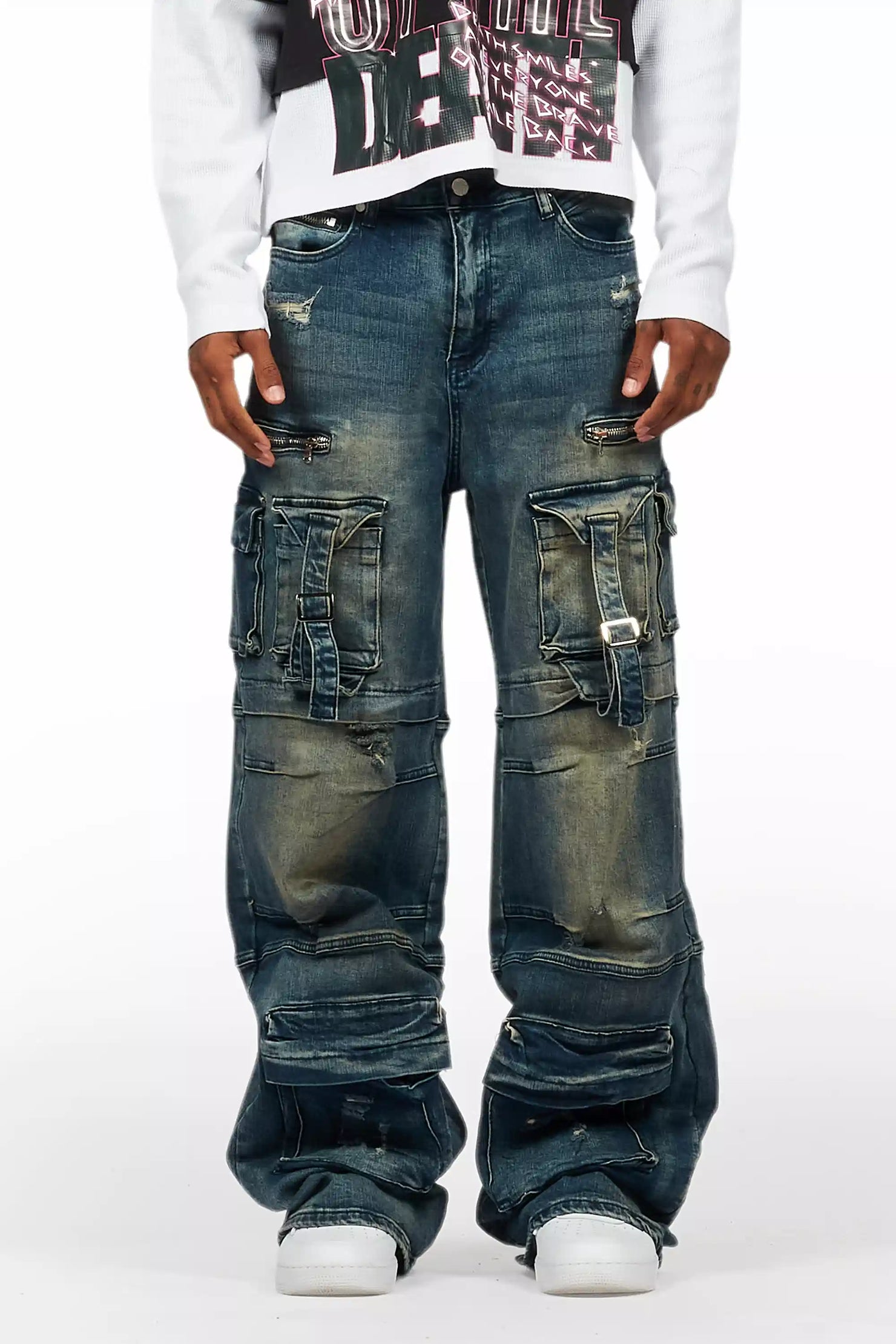 Berdi Dirty Wash Baggy Fit Jean