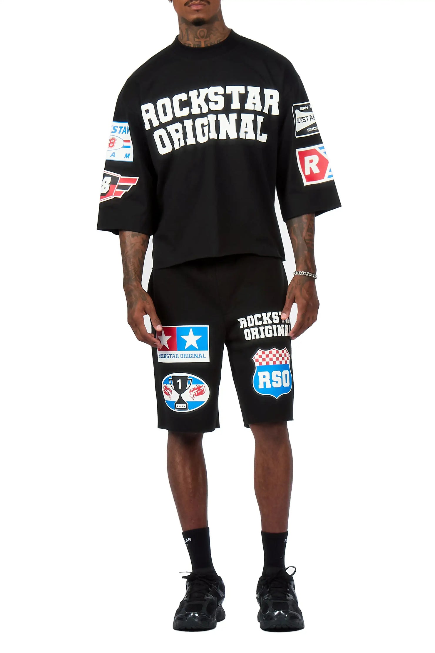Corridor Black T-Shirt/Short Set