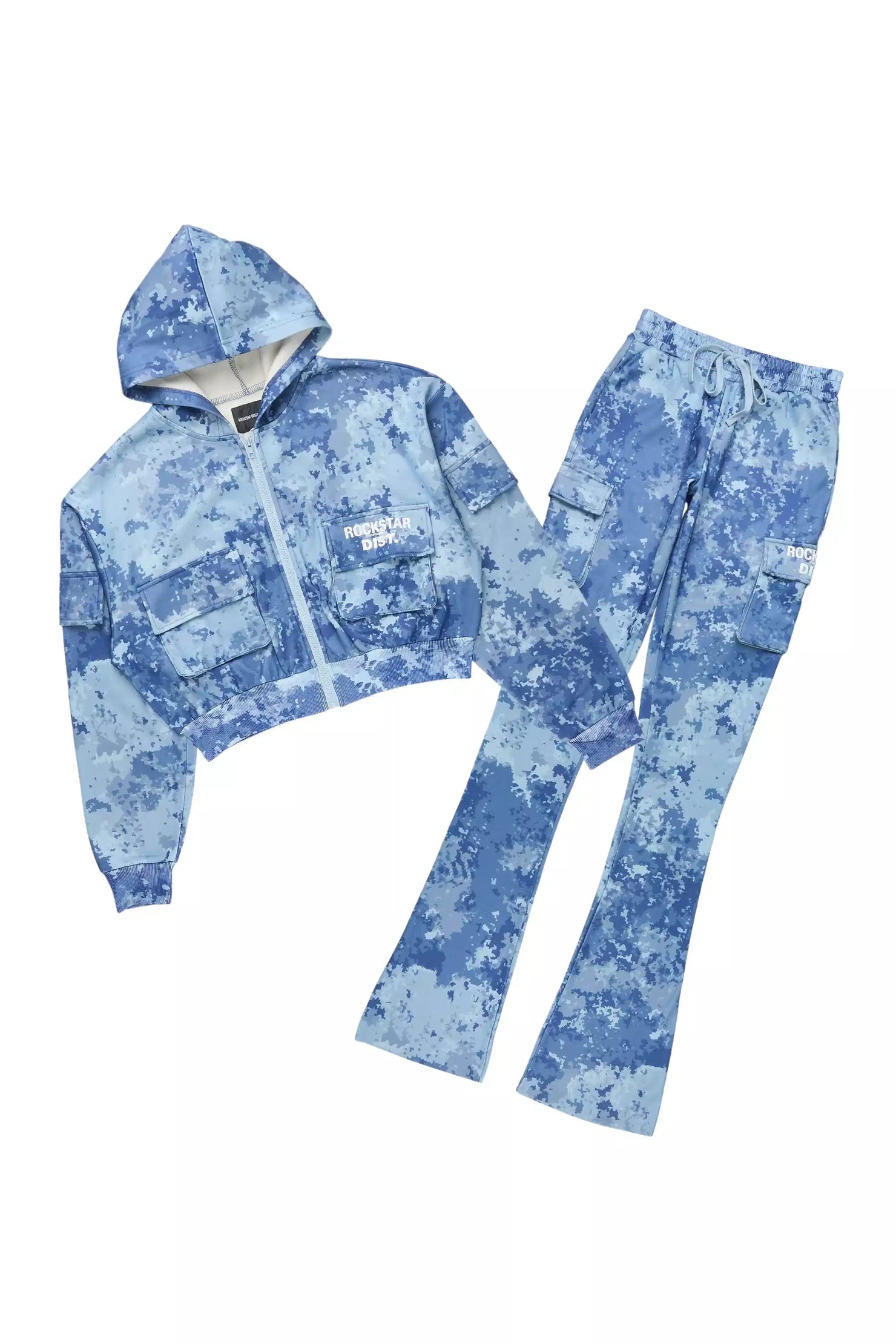Tehjena Blue Digital Camo Stacked Trackset