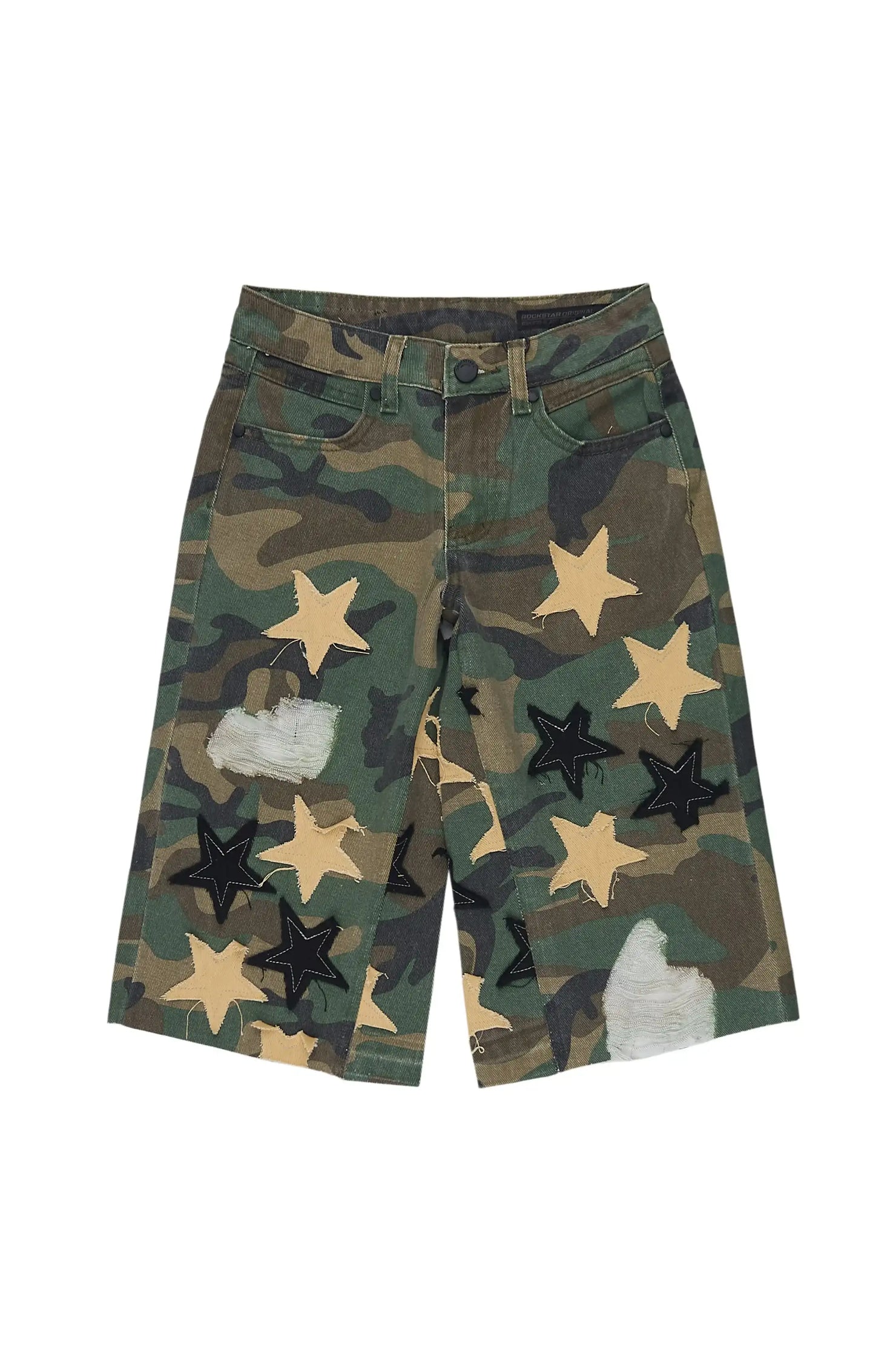 Boys Starlane Camo Denim Jort