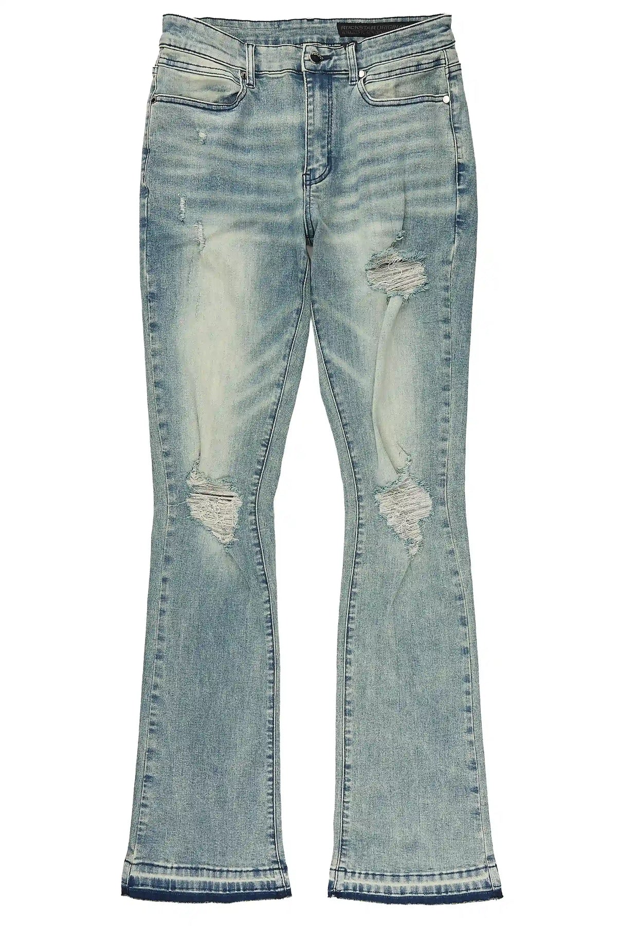 Haven Dark Blue Stacked Jean