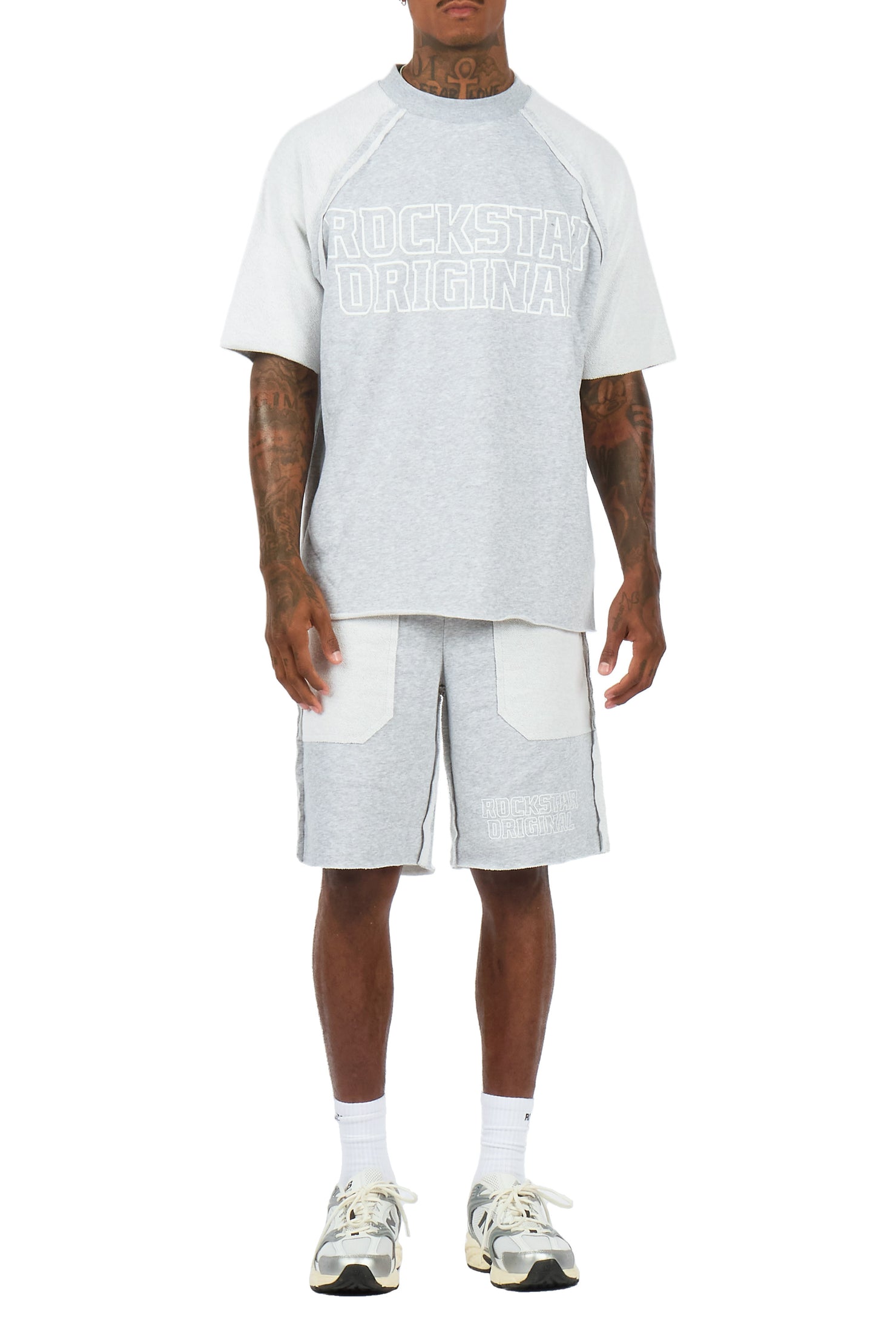 Essential Heather Grey T-Shirt/Short Set
