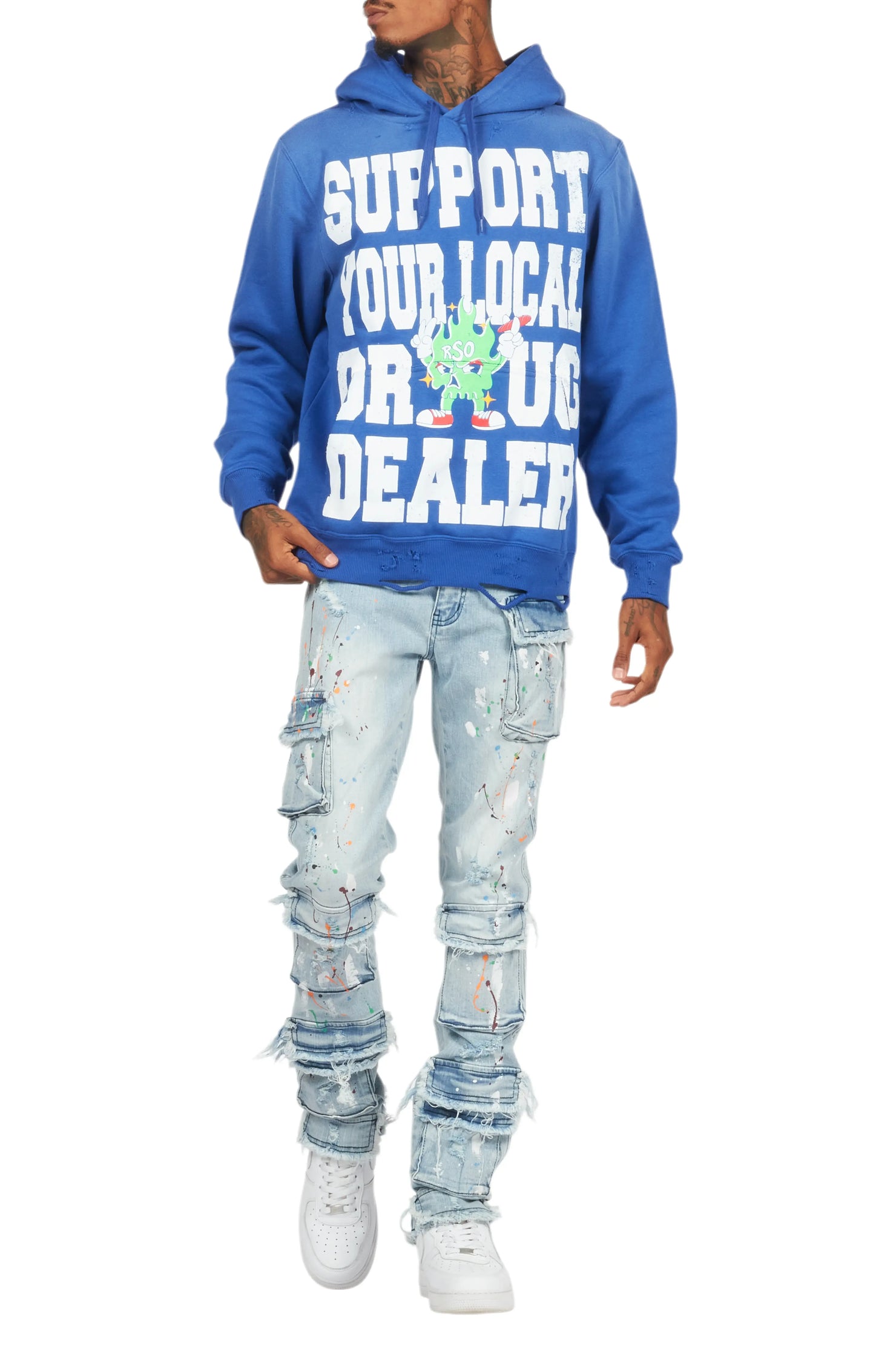 Yasu Blue Painter Slim Fit Jeans