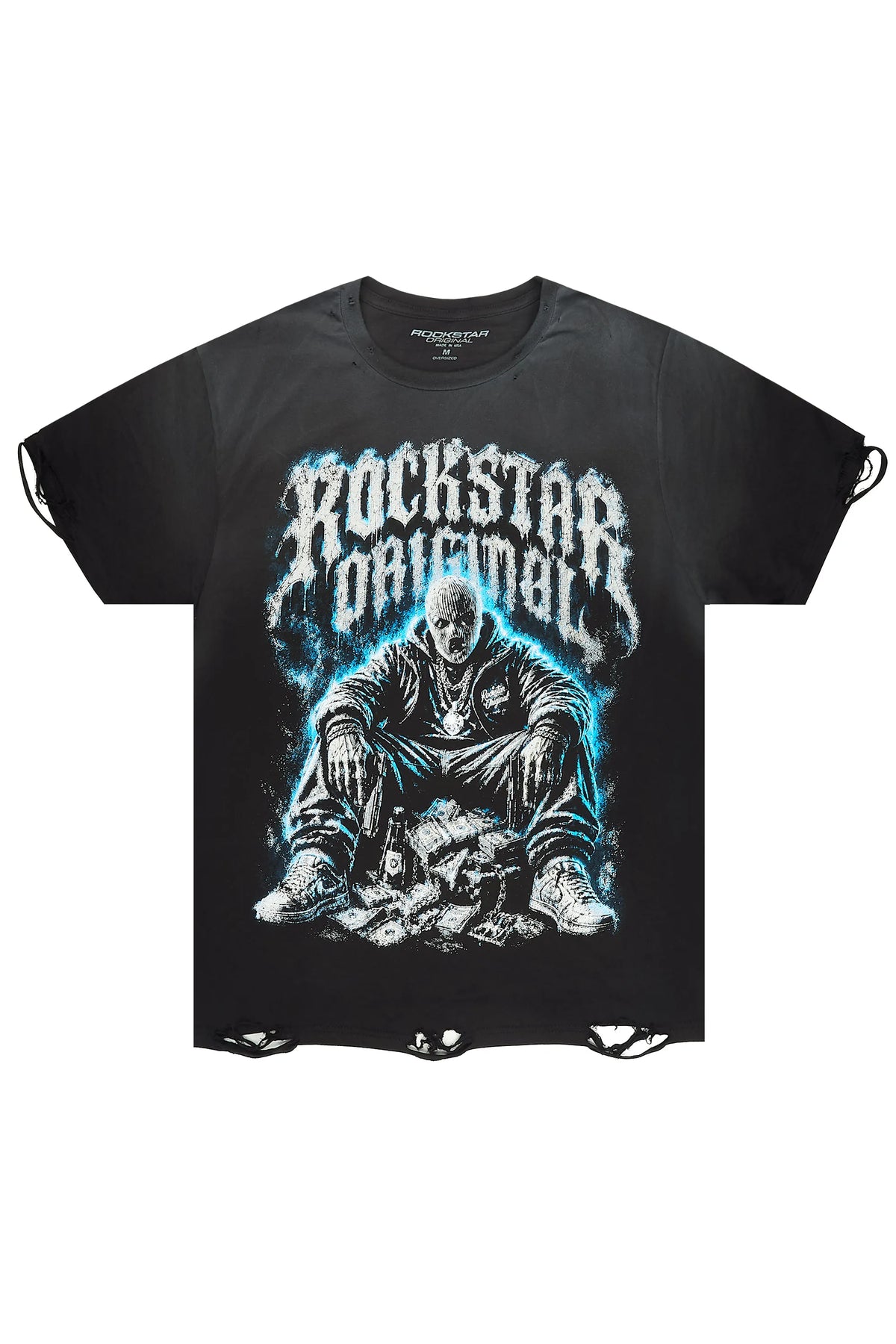 Lazaro Black Oversized Graphic T-Shirt