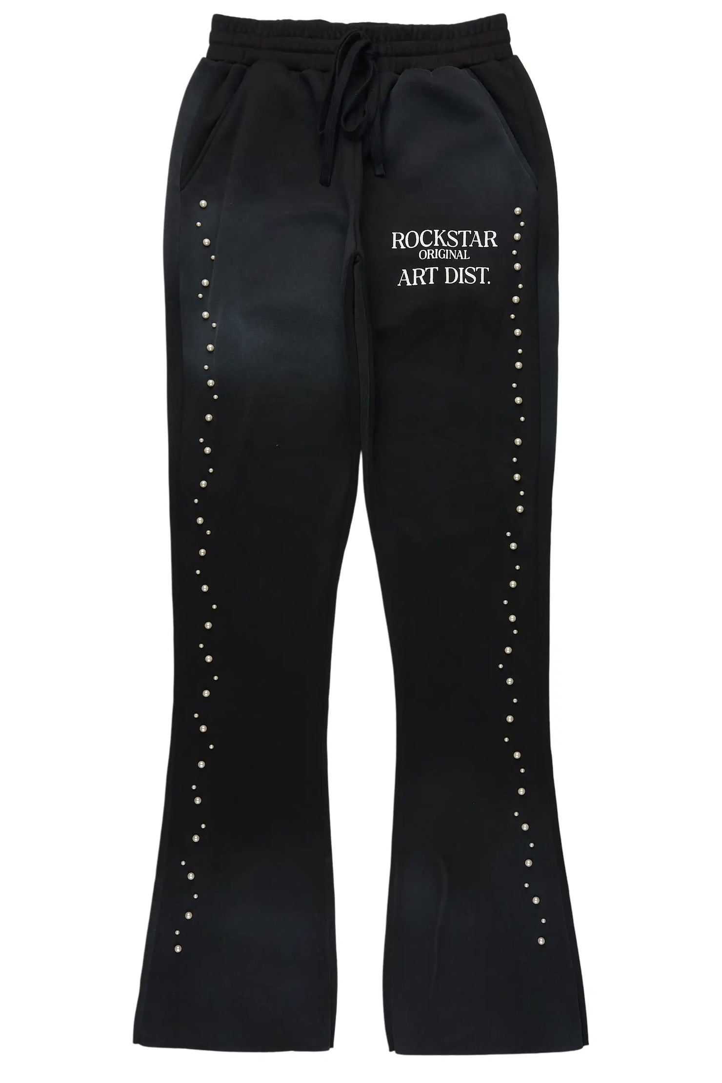Nikkia Black Pearl Stacked Track Pant