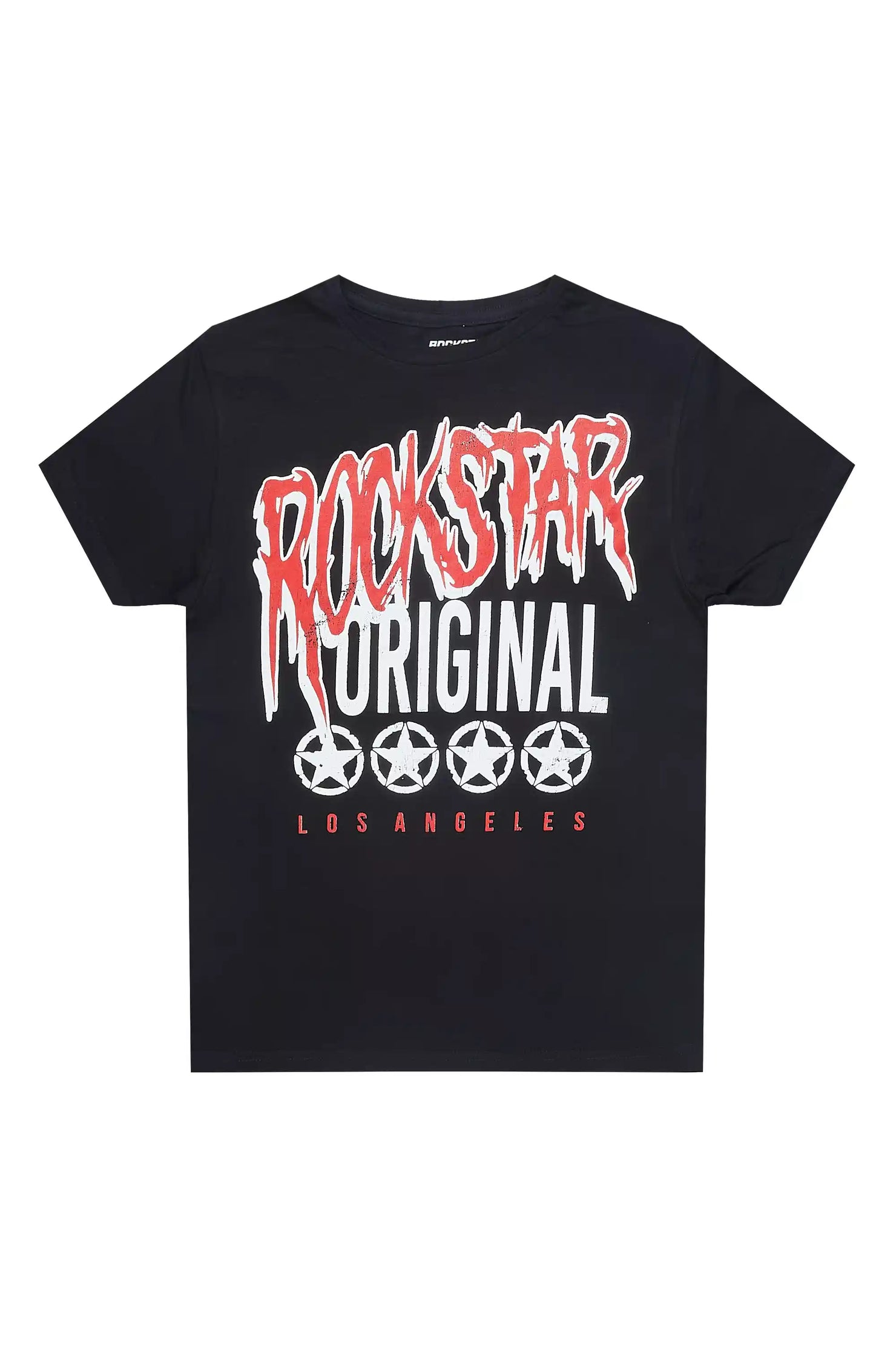 Boys Wizzurd Black/Red Graphic T-Shirt