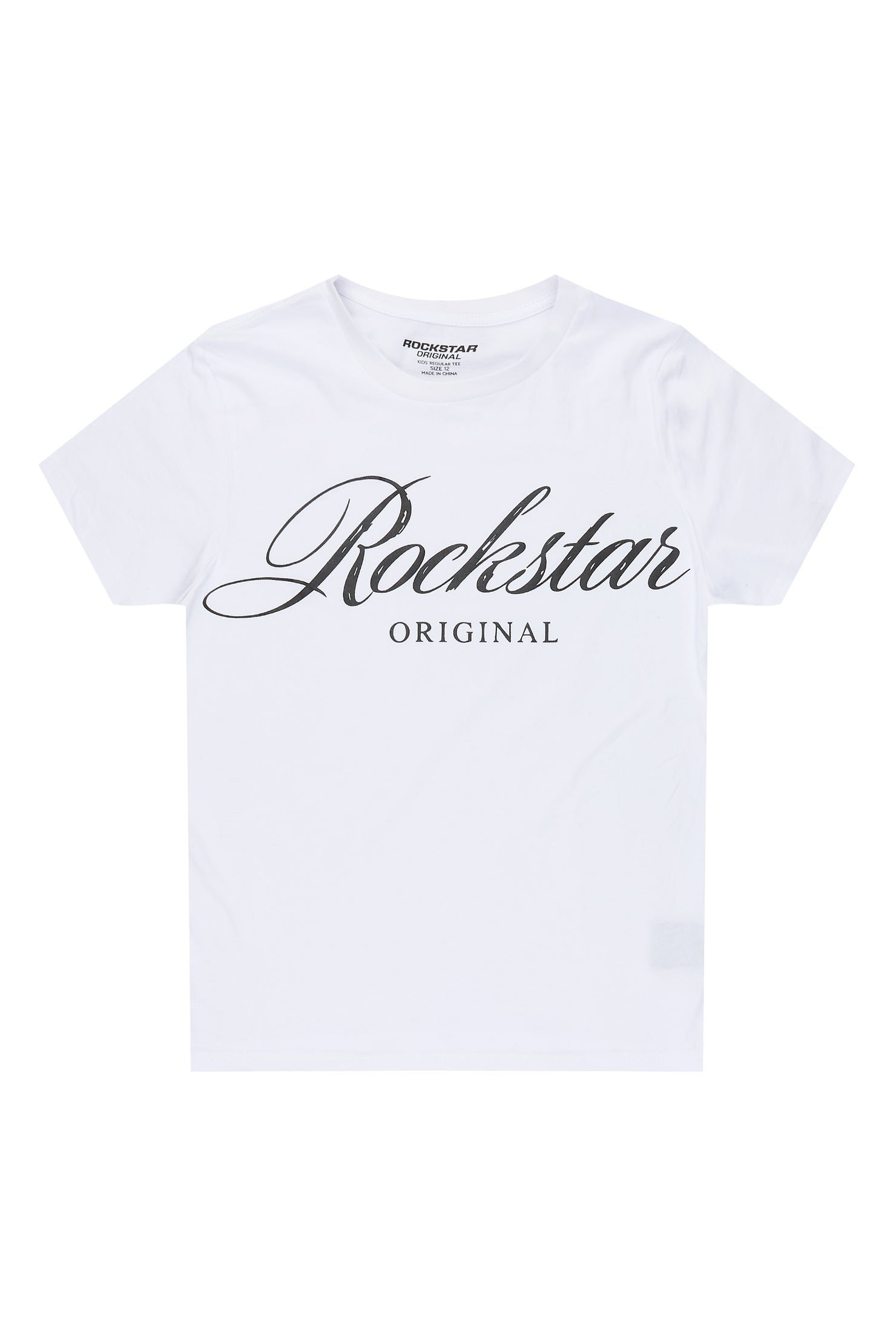 Boys Domaric White Graphic T-Shirt