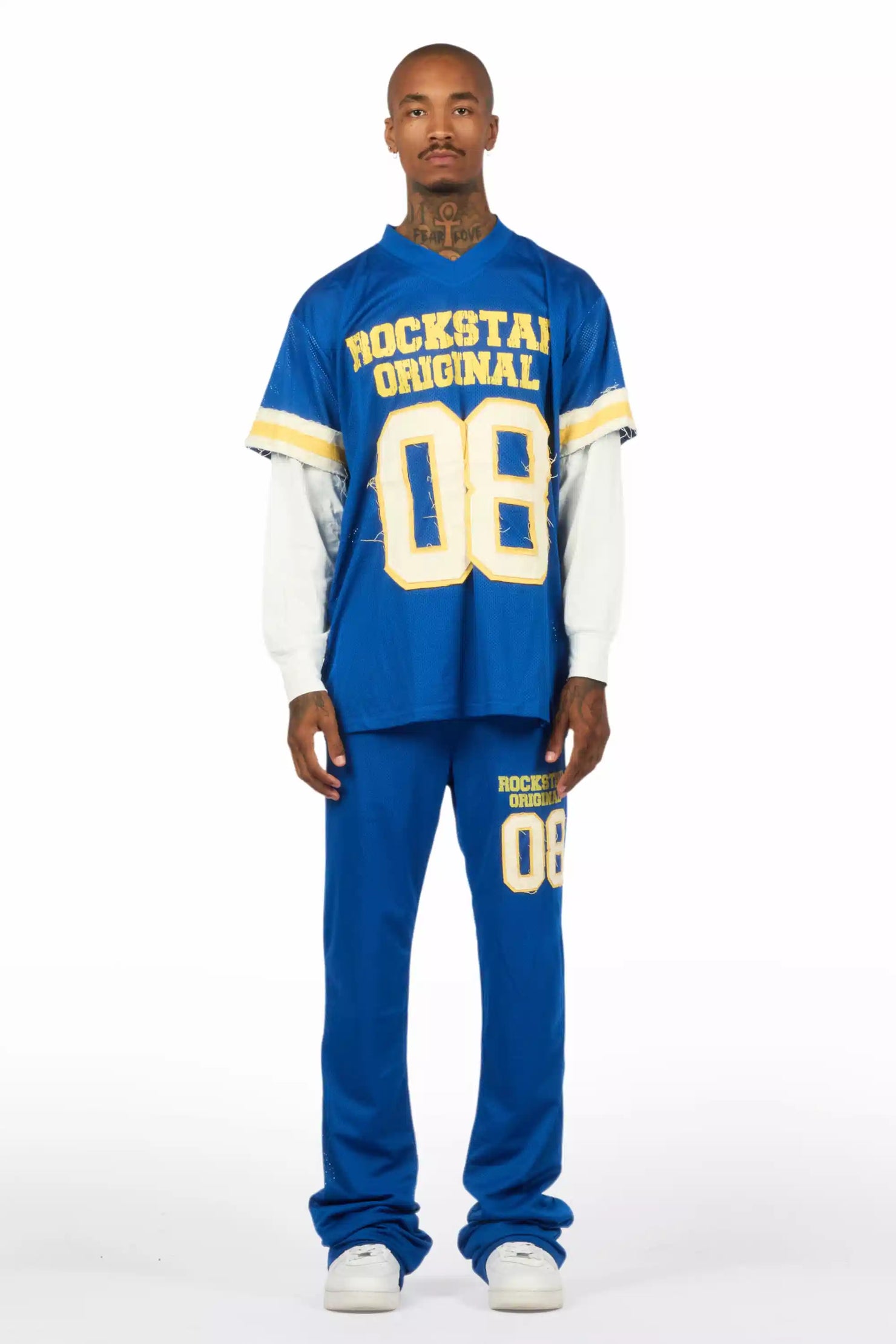 Deston Royal Double Layer T-Shirt/Baggy Pant Set