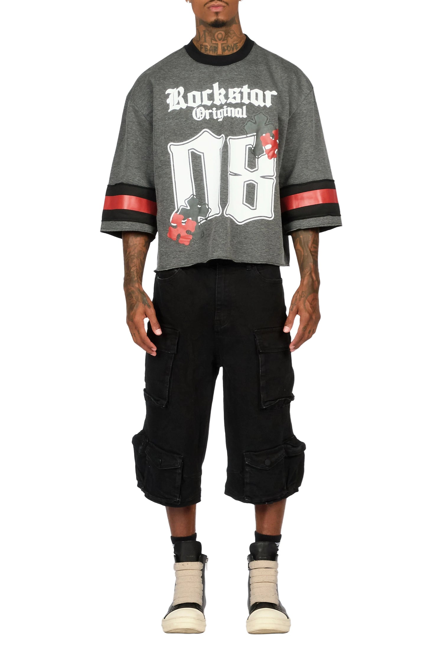 Mahesh Black Cargo Jort