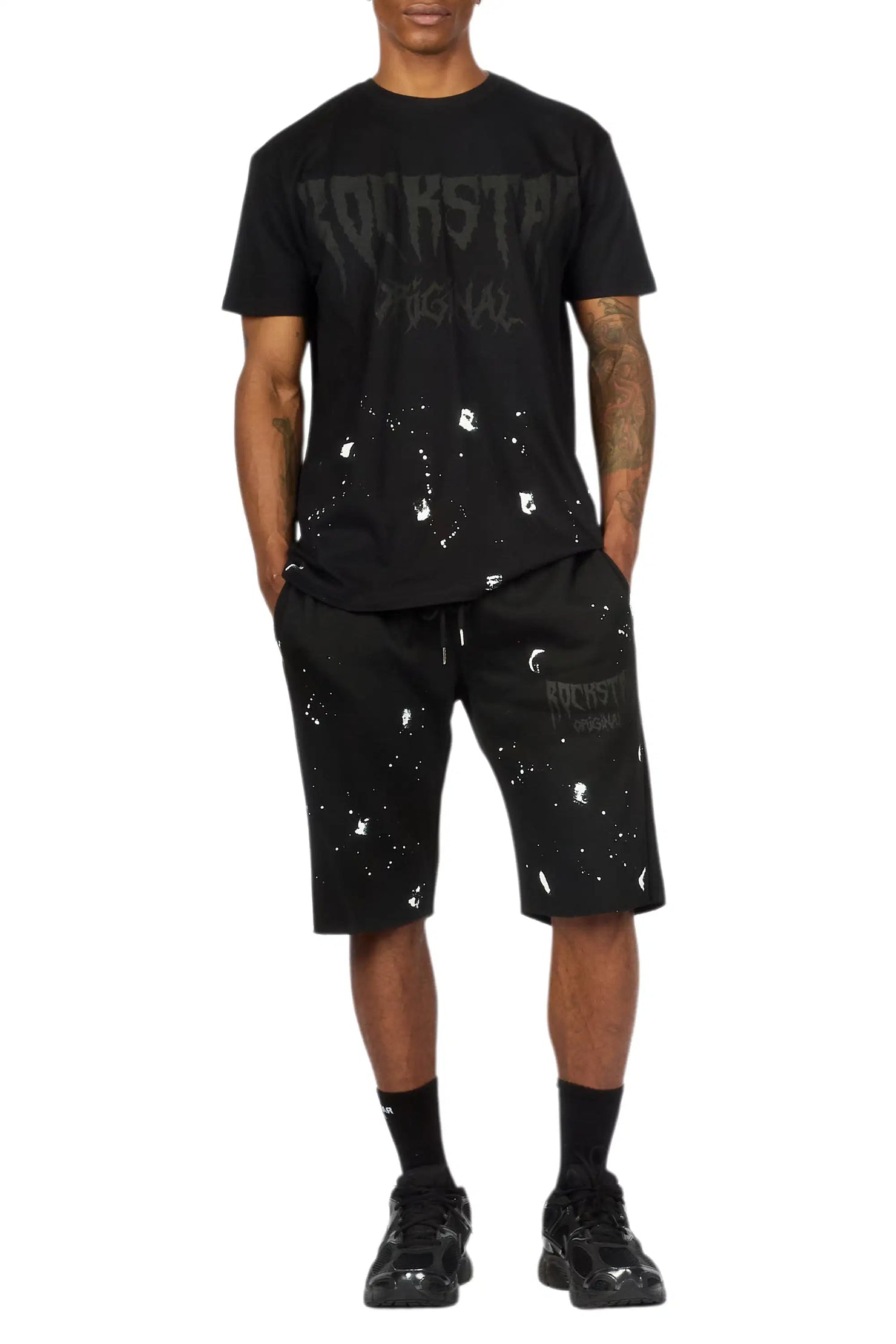 Twinkle Black/Black T-Shirt/Short Set
