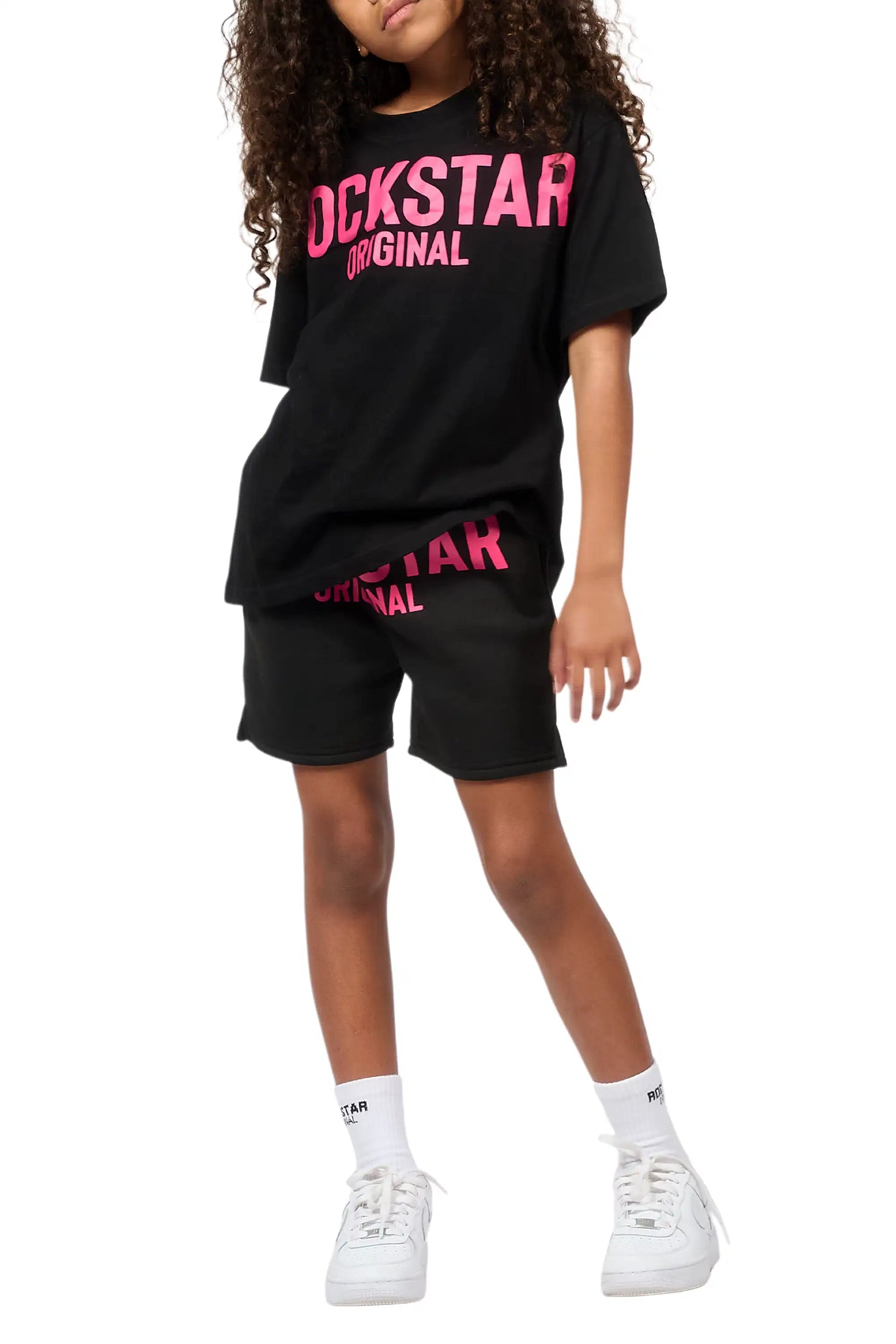 Girls Sabrina Black Short Set