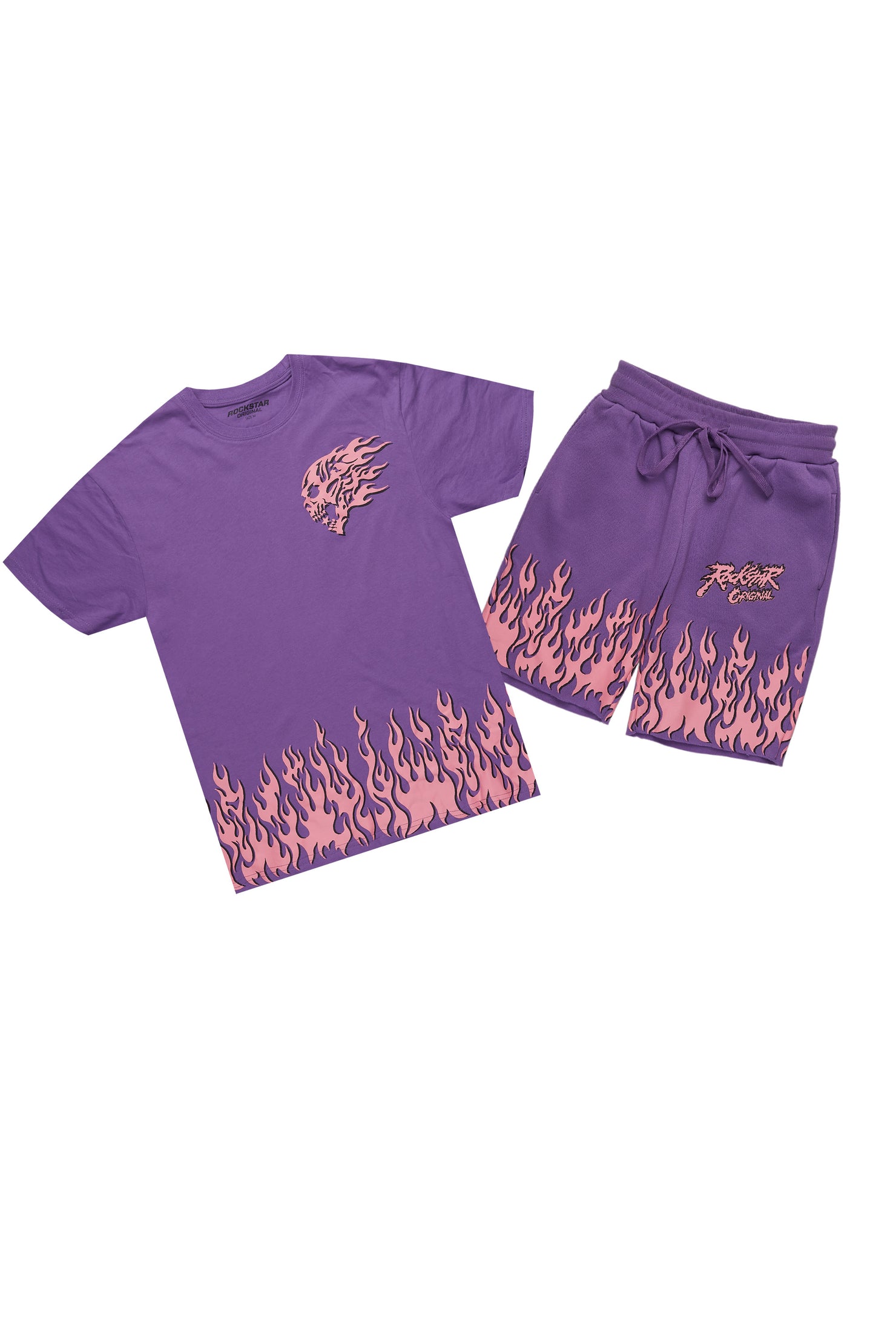 Arais Purple T-Shirt Short Set