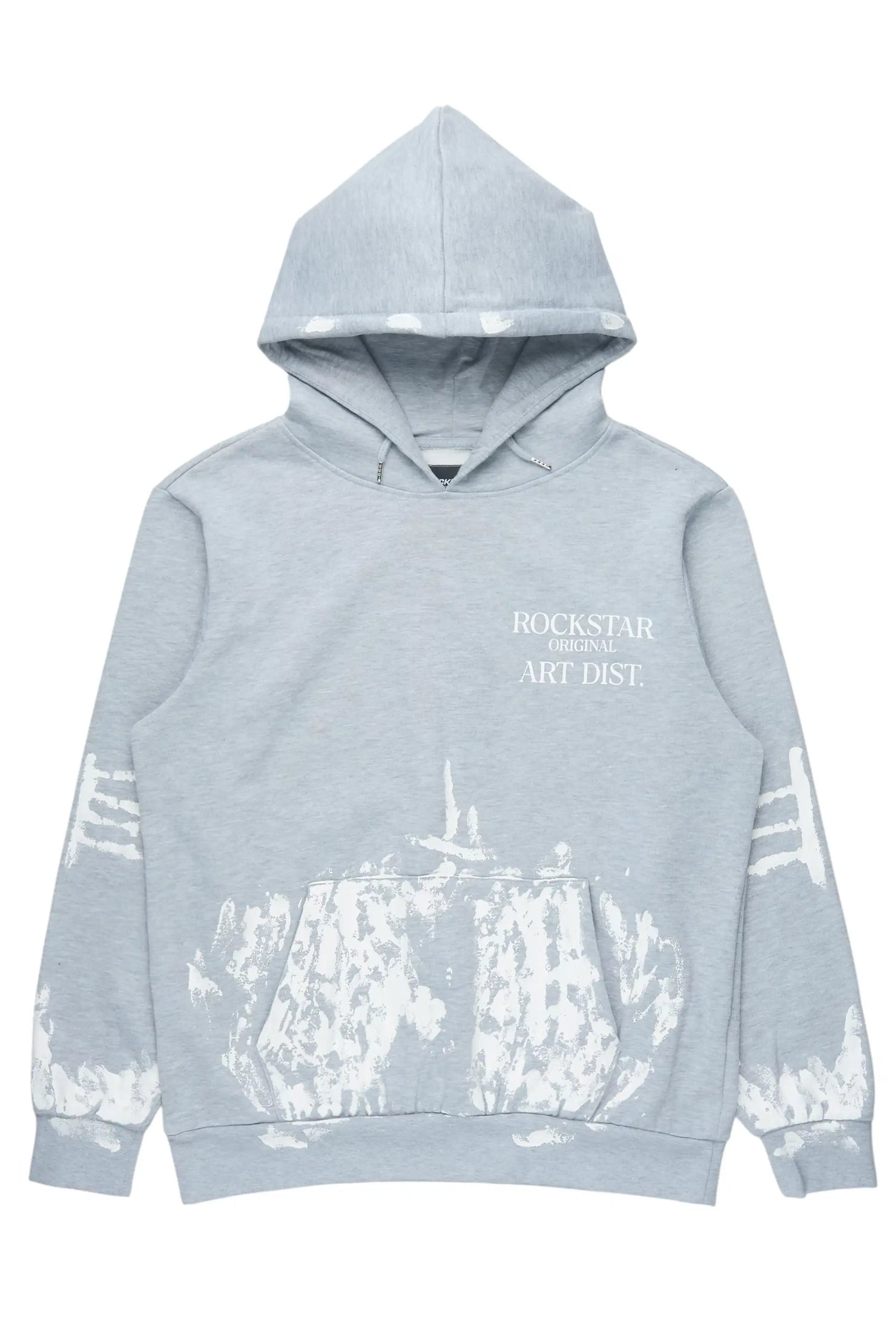 Filip Heather Grey Graphic Hoodie
