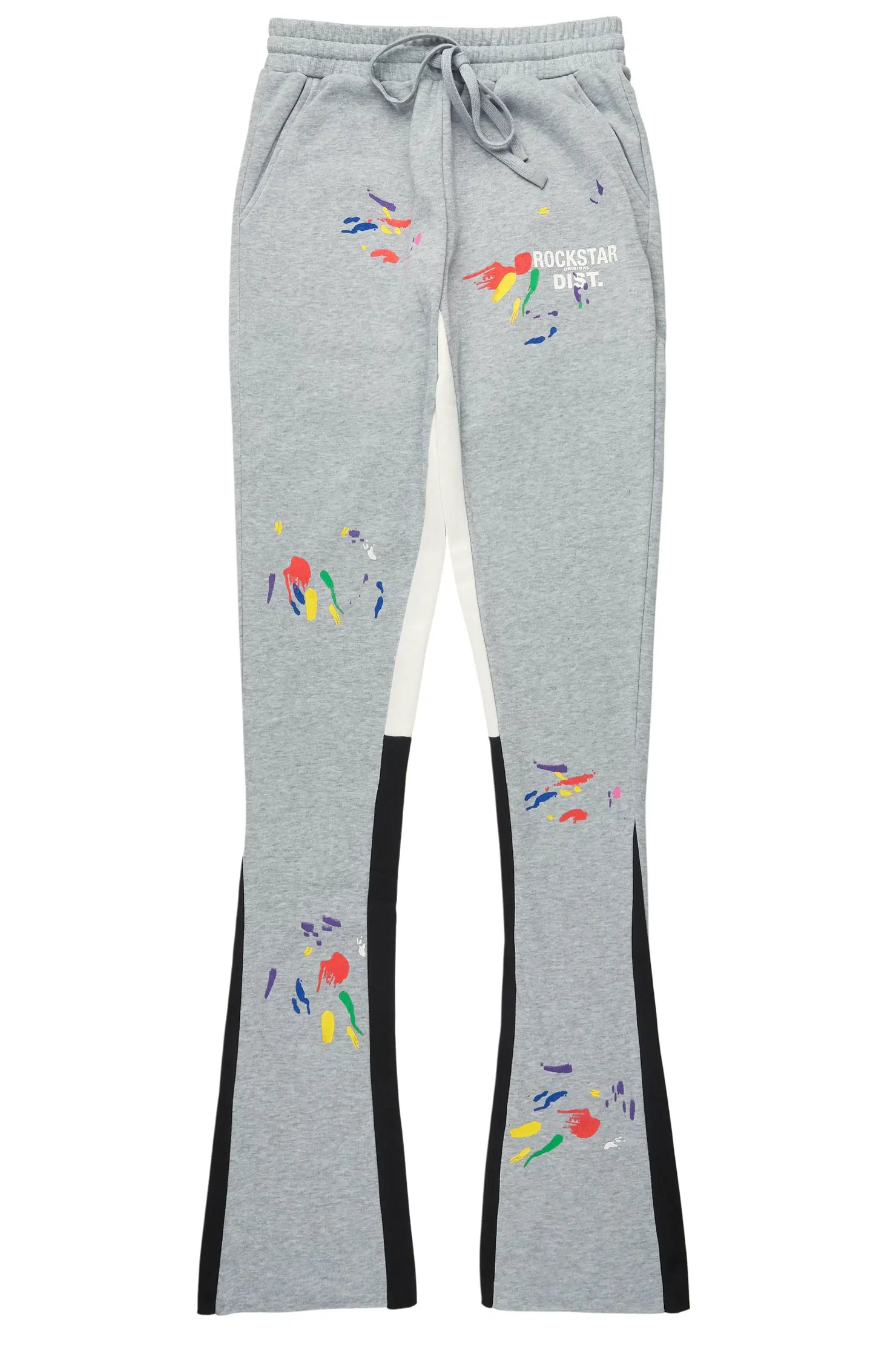 Karenthia 2.0 Heather Grey Stacked Track Pant