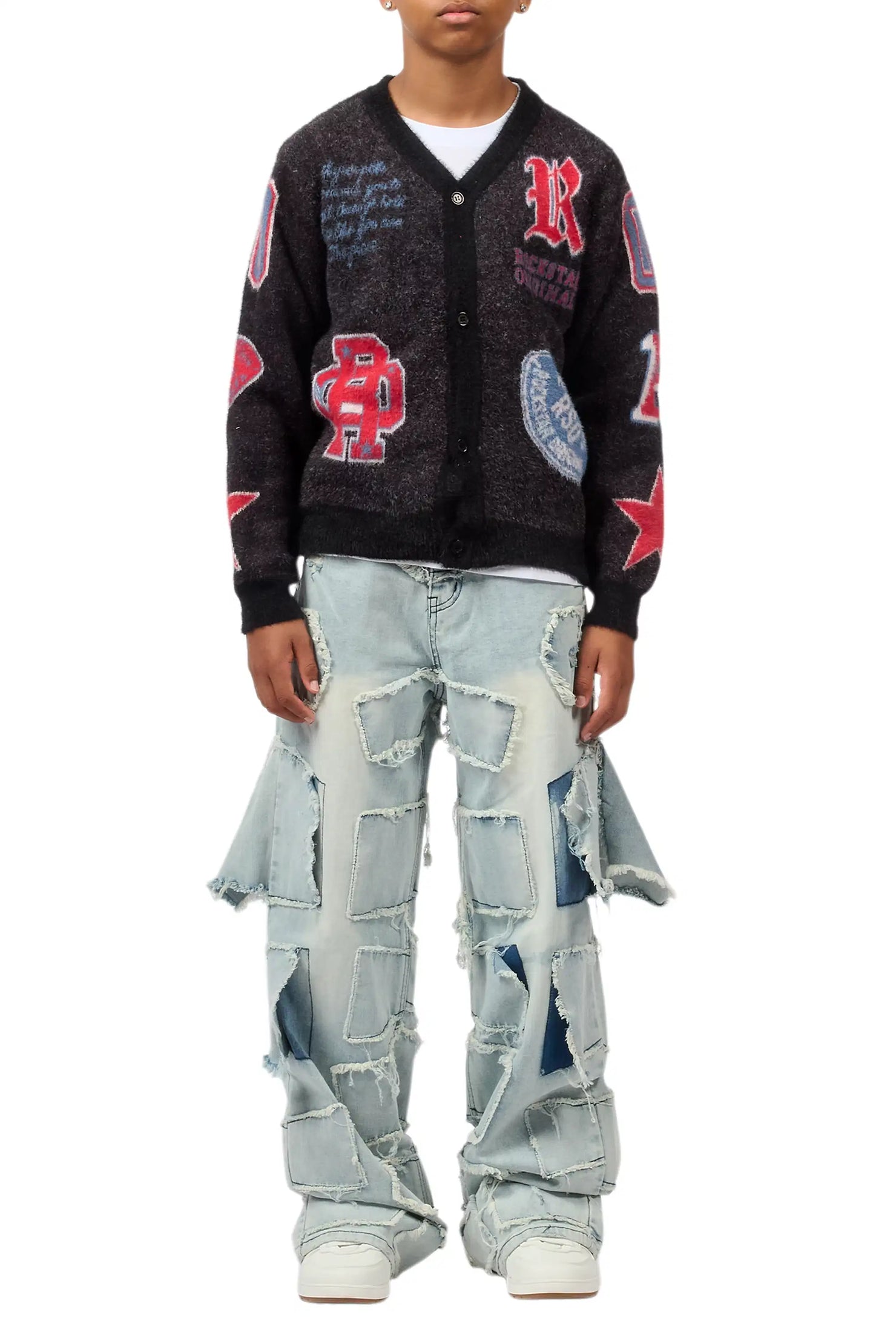 Boys Jacomus Blue Baggy Fit Jean