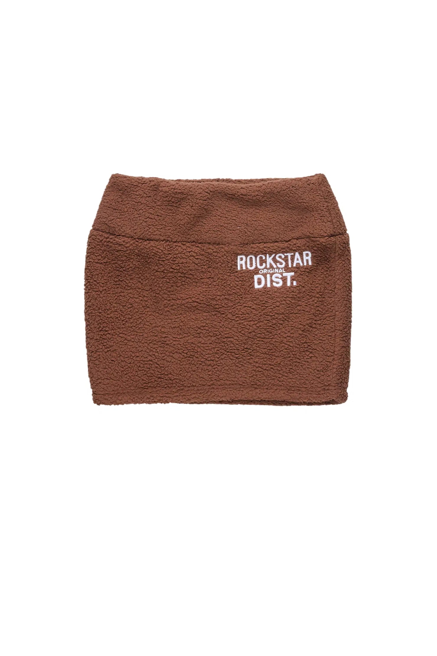 Kimani Mocha Sherpa Mini Skirt