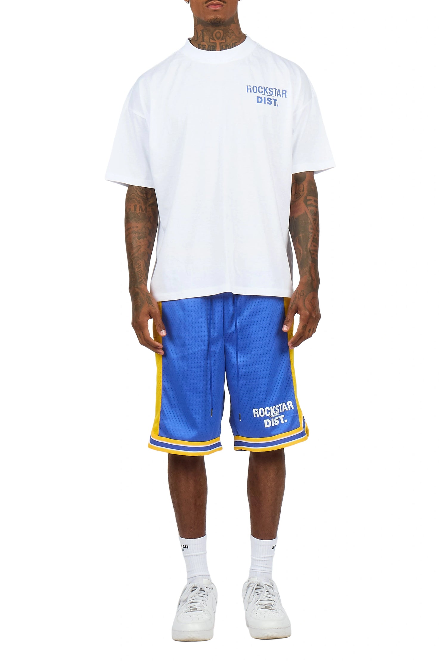 Suzano White/Purple T-Shirt/Short Set