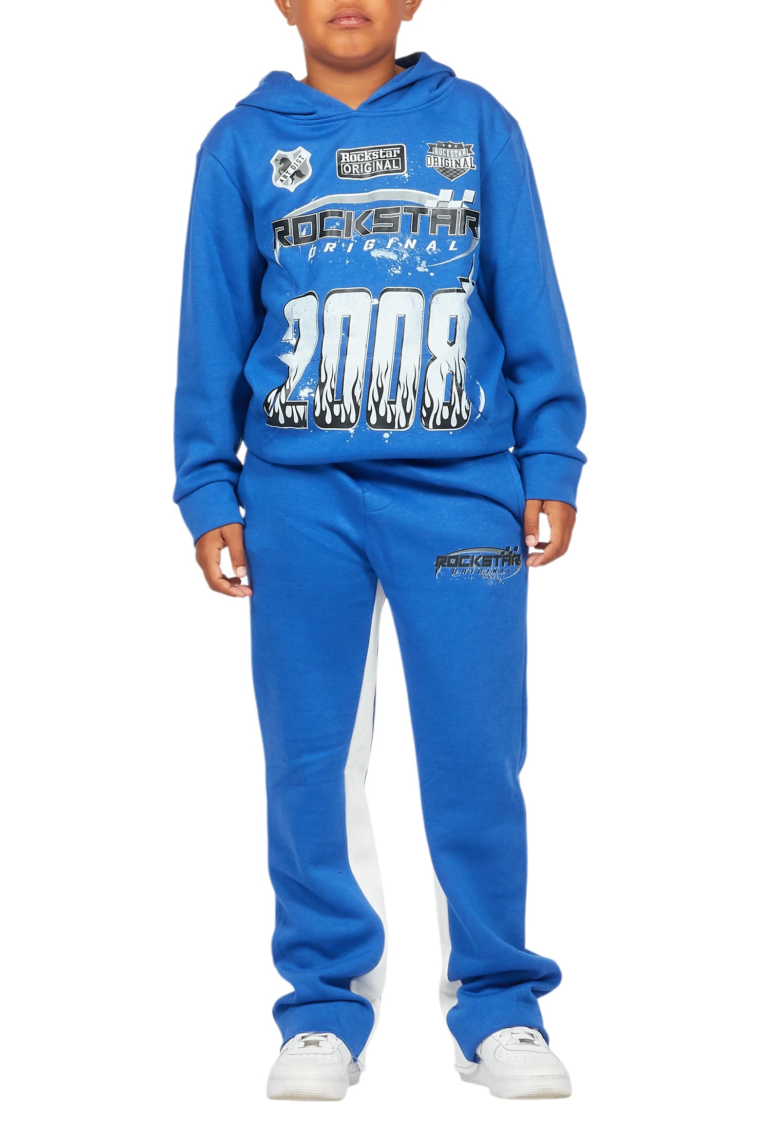 Boys Amos Royal Baggy Stacked Track Set