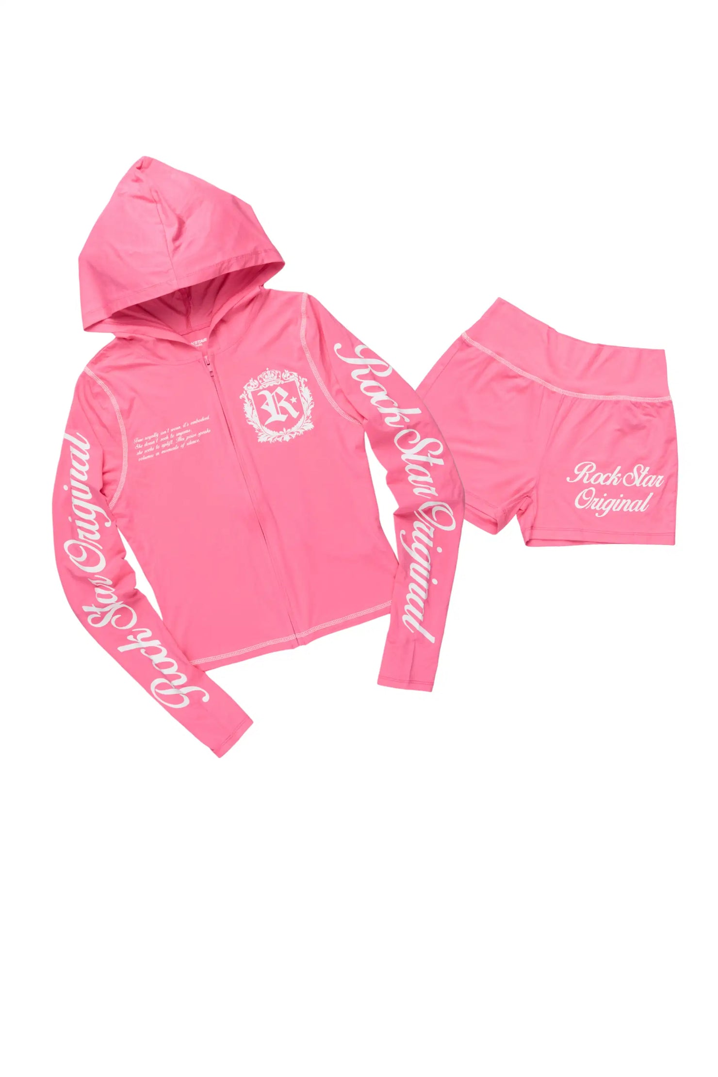 Desmine Pink Short Set