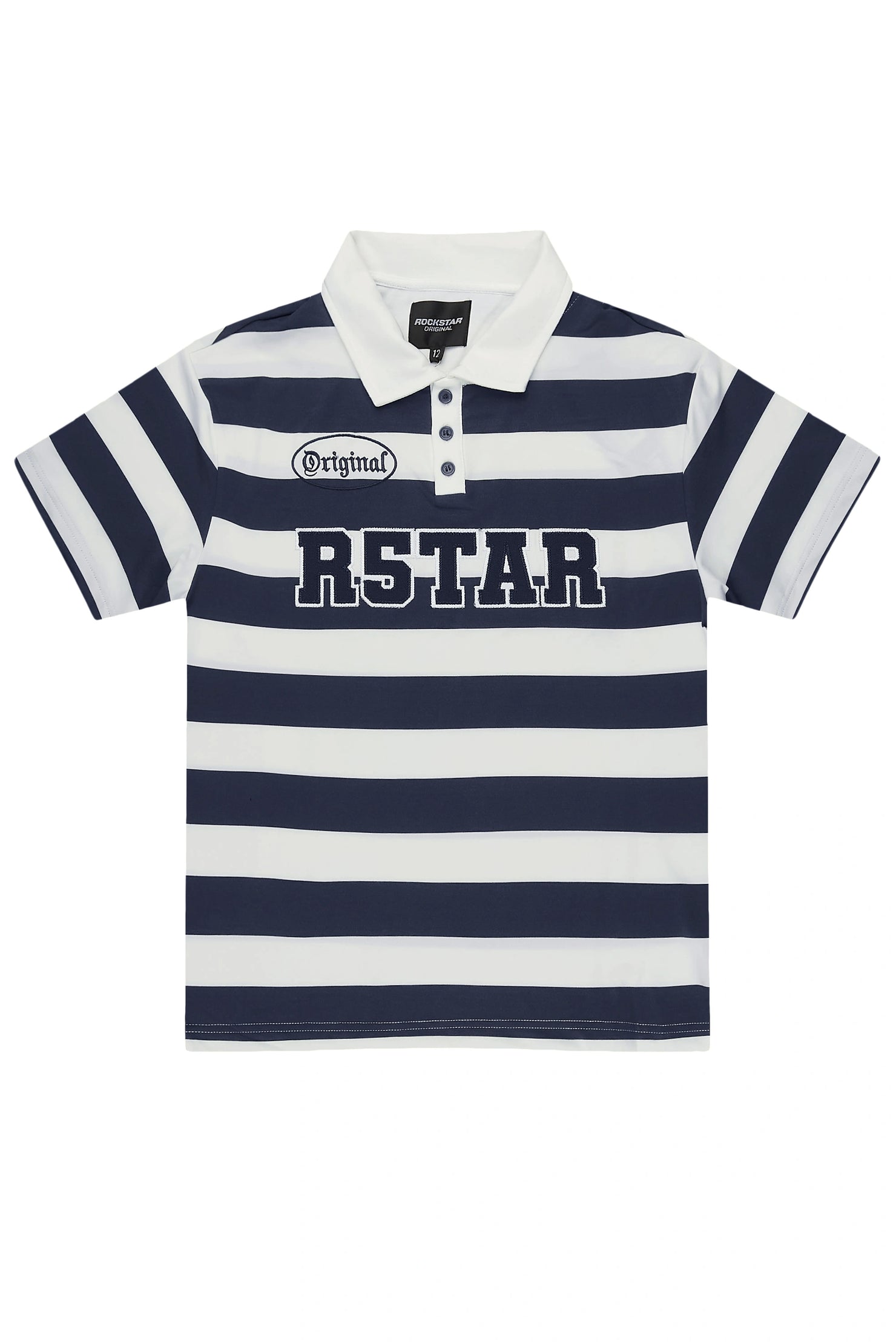Boys Fintan Navy/Cream Polo