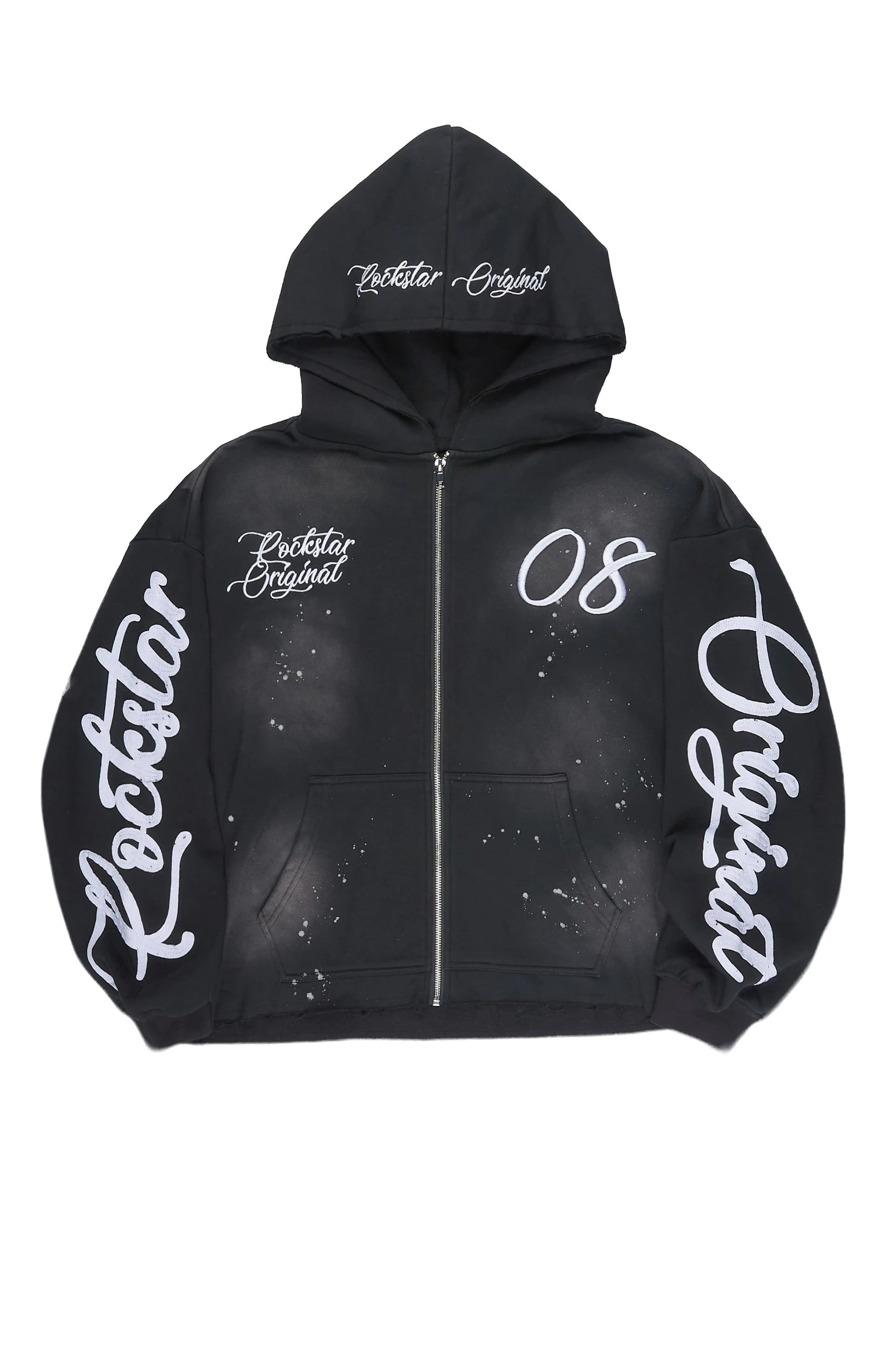 Hanif Black Zip Up Hoodie