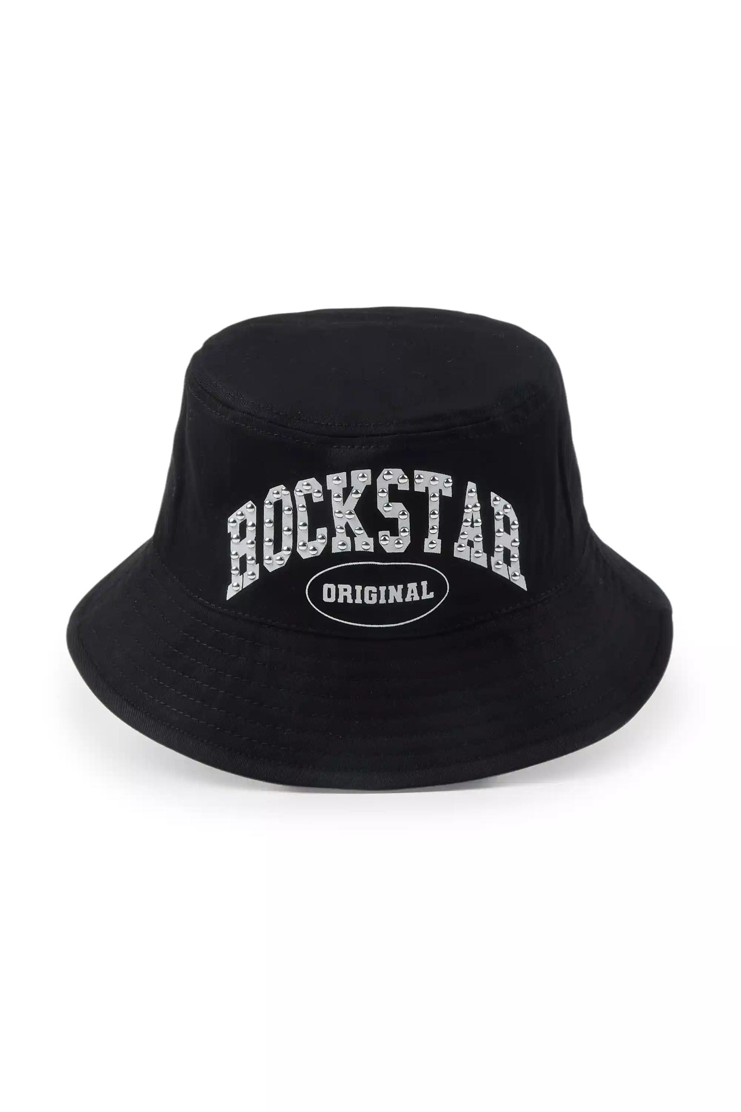 Danil Black Rhinestone Graphic Bucket Hat