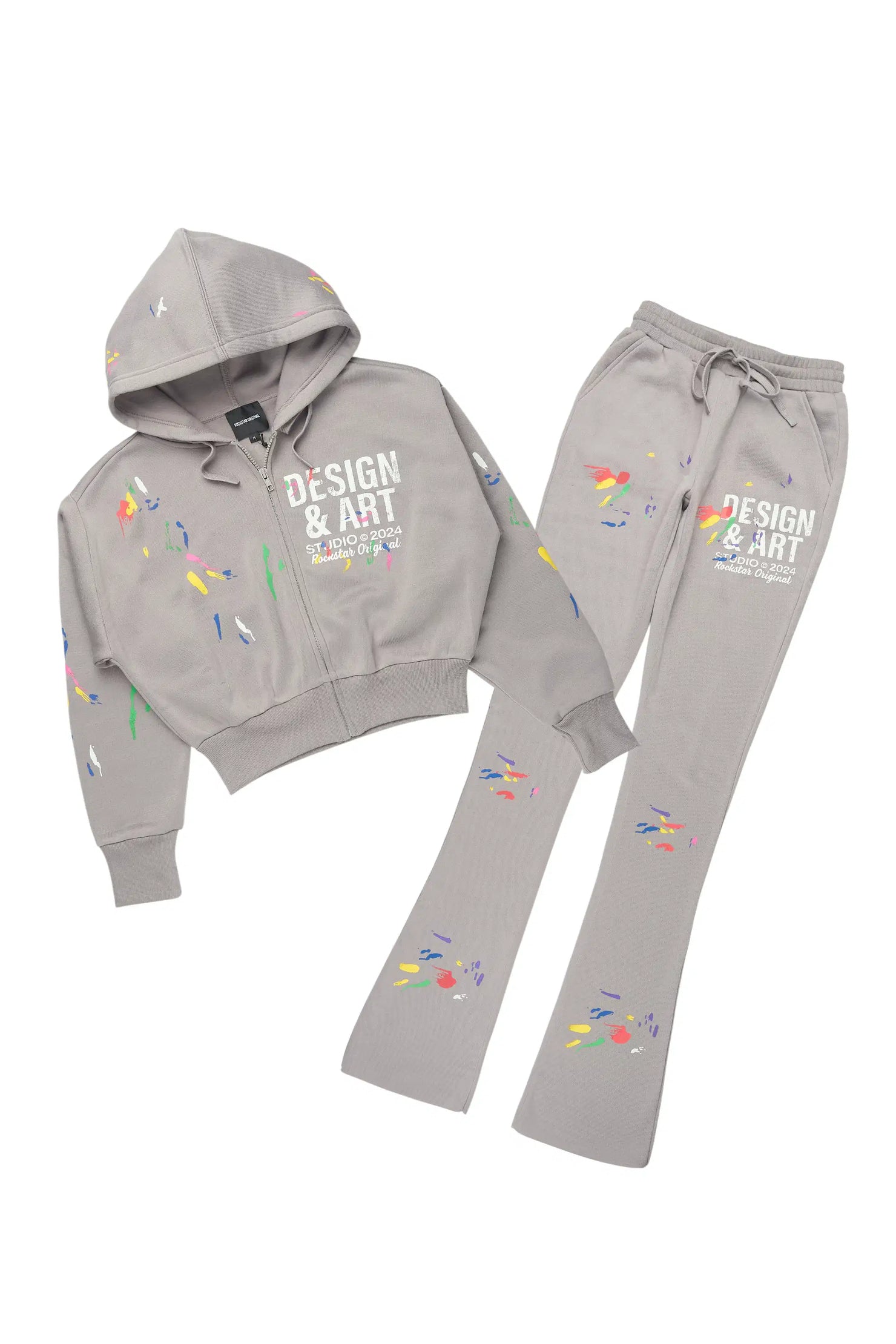 Kristiane Grey Crop Super Stacked Trackset