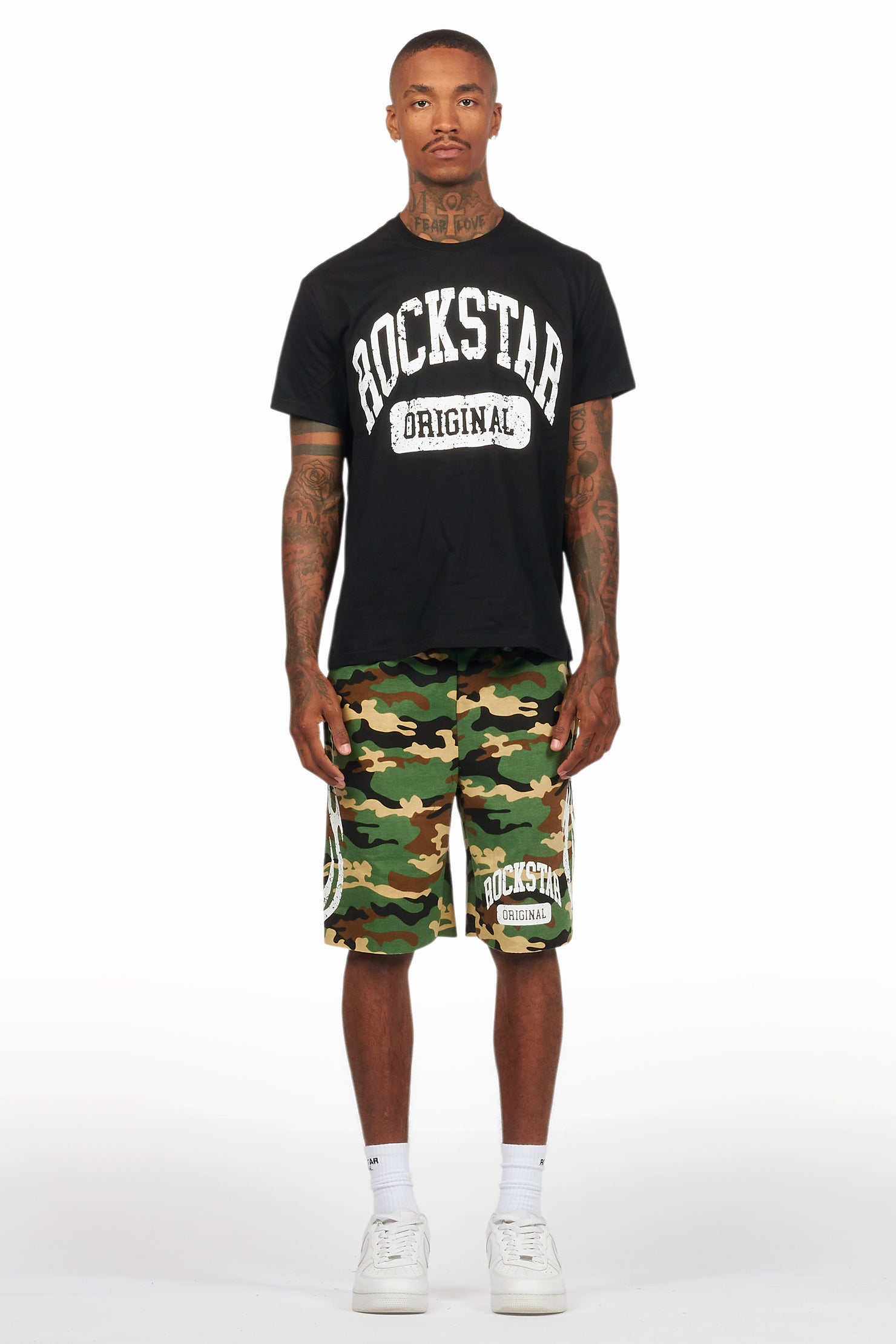 Members Black/Camo T-Shirt/Short Set