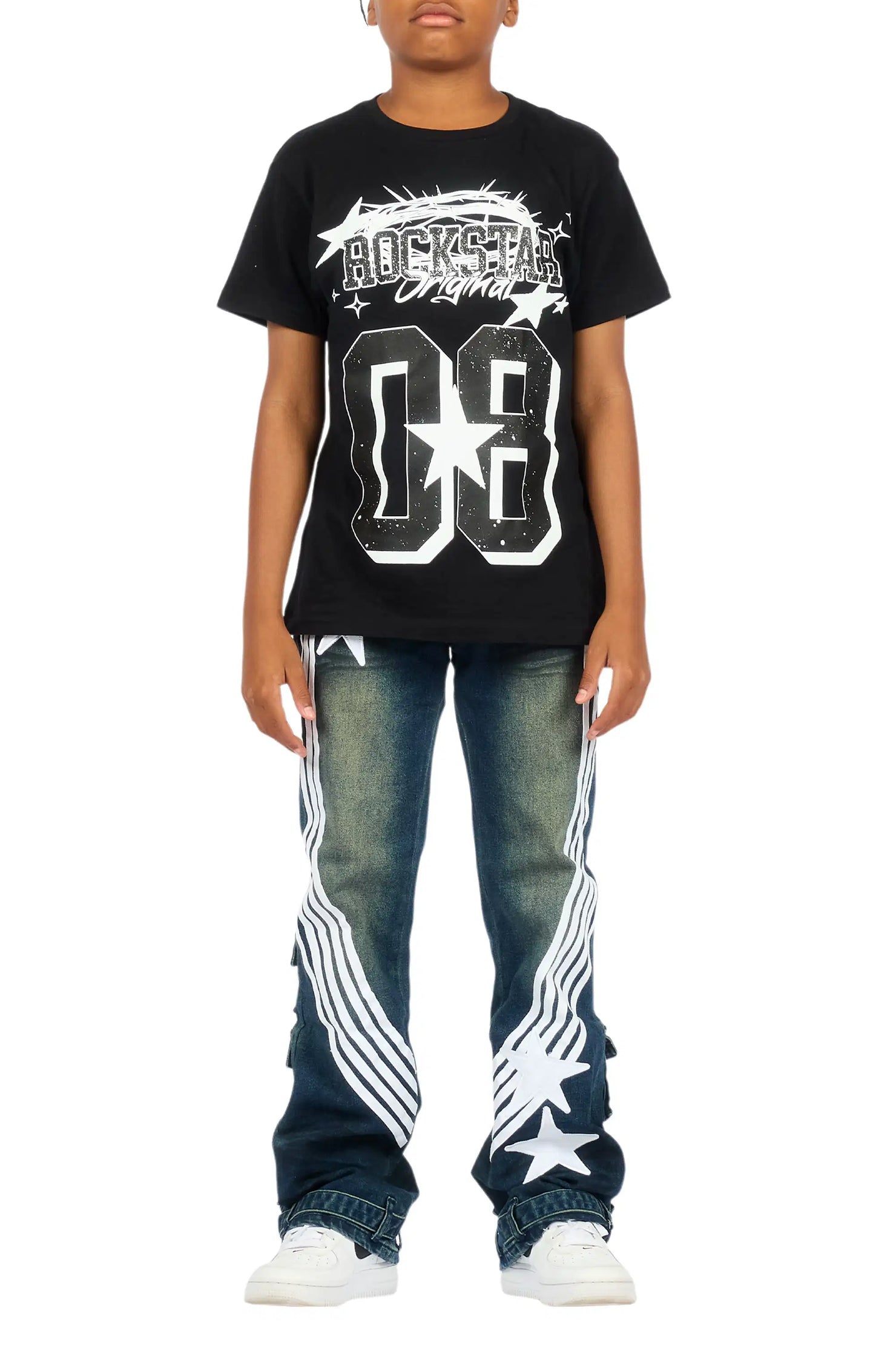 Boys Jazz Dark Wash Stacked Jean